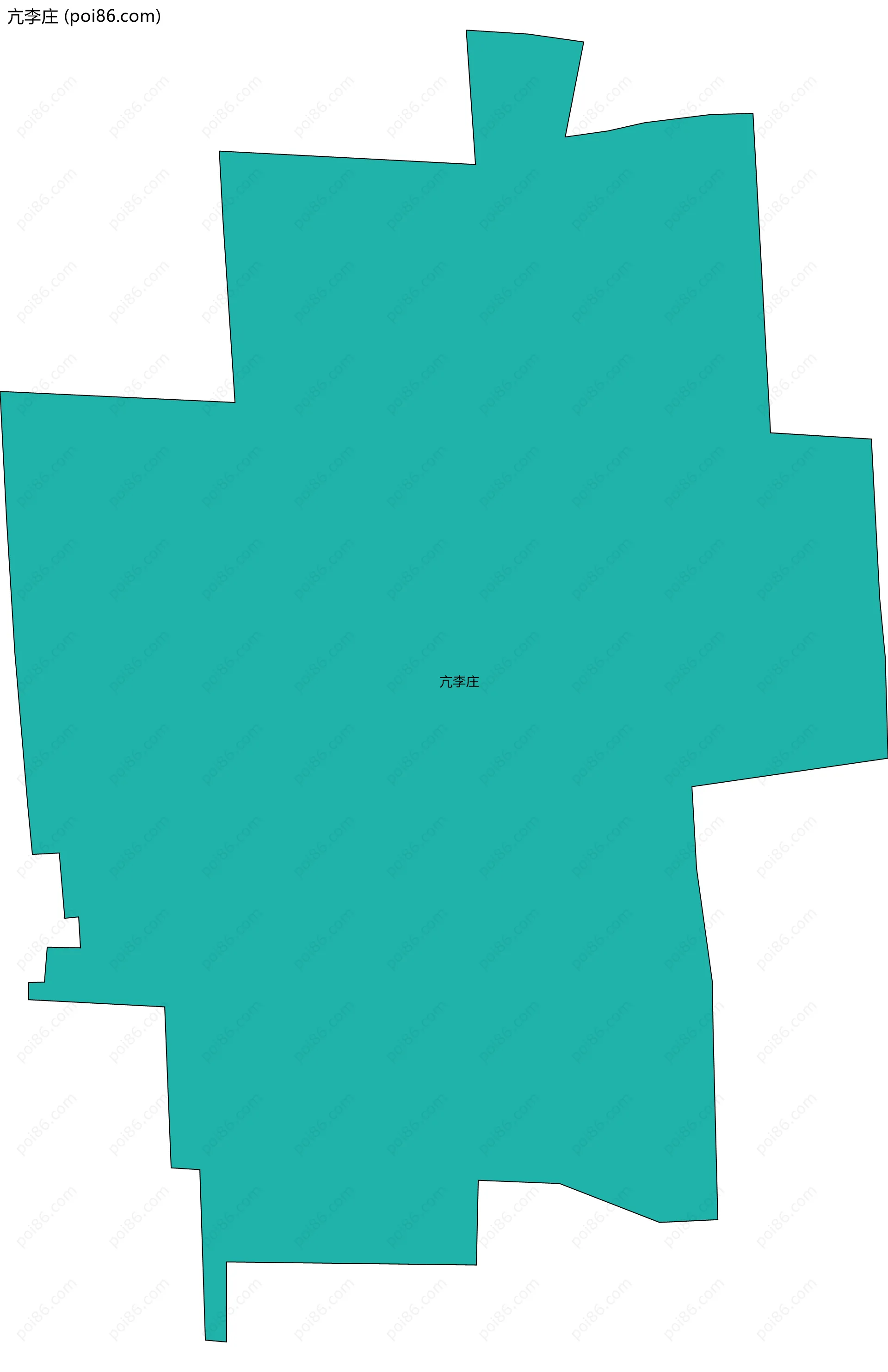 亢李庄边界地图