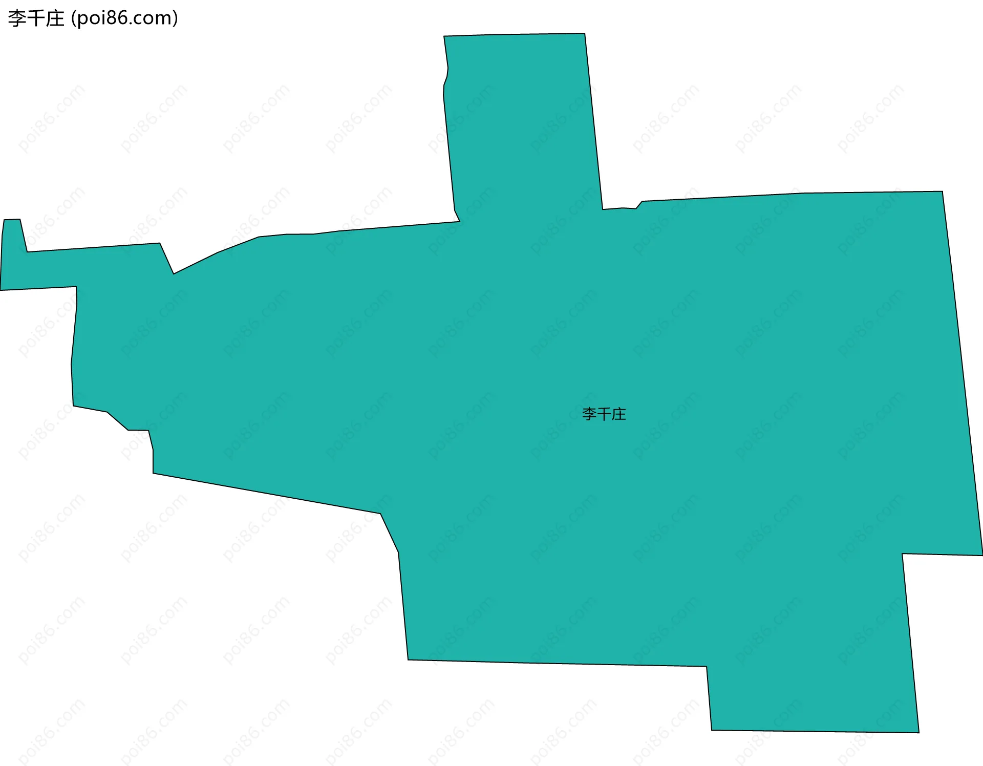 李千庄边界地图