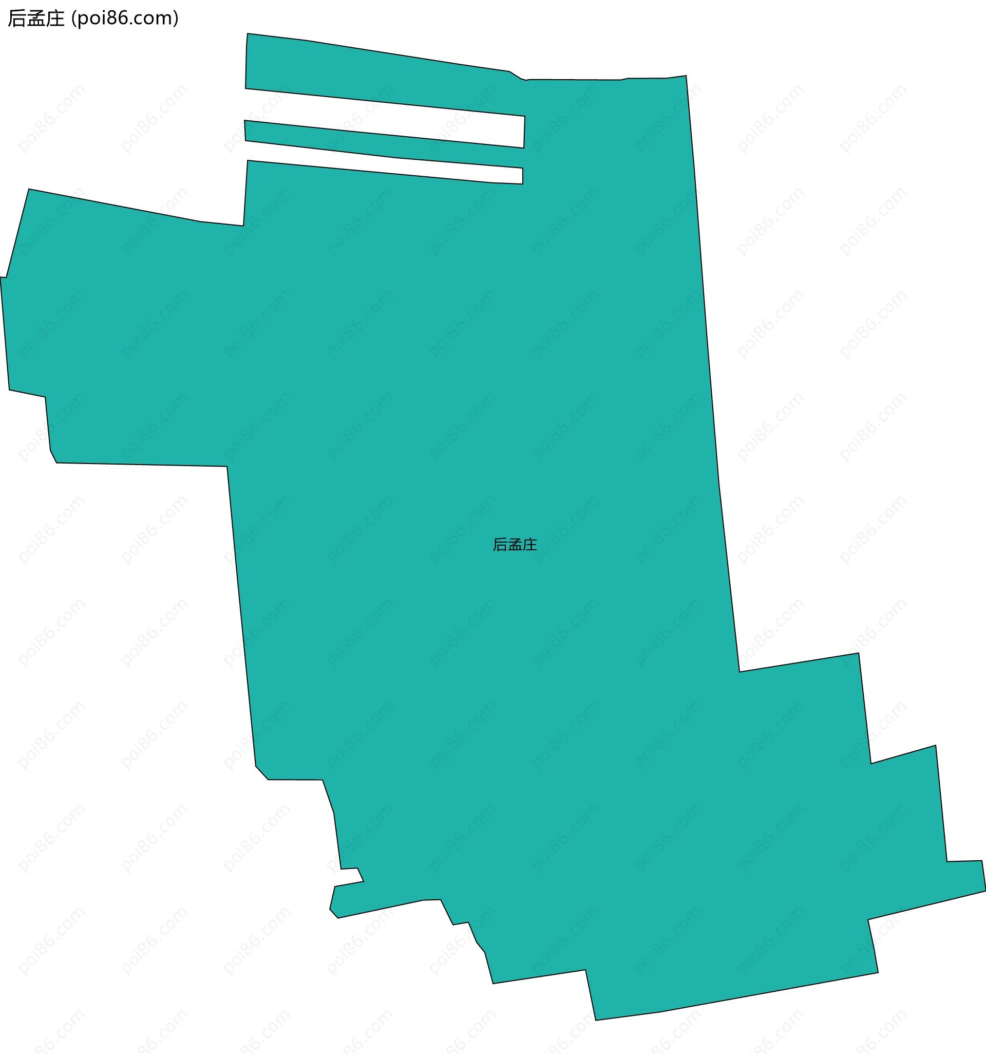 后孟庄边界地图
