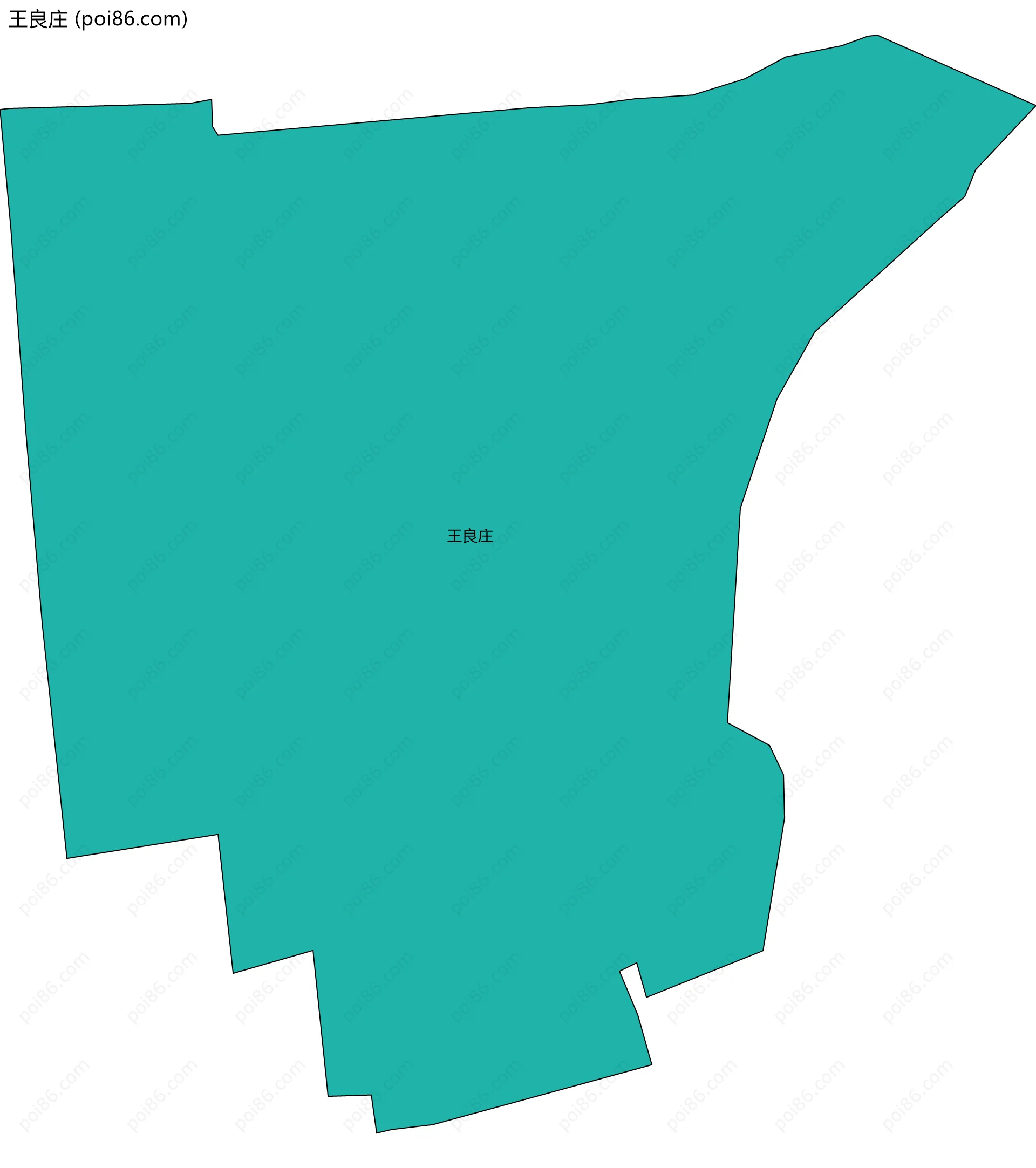 王良庄边界地图