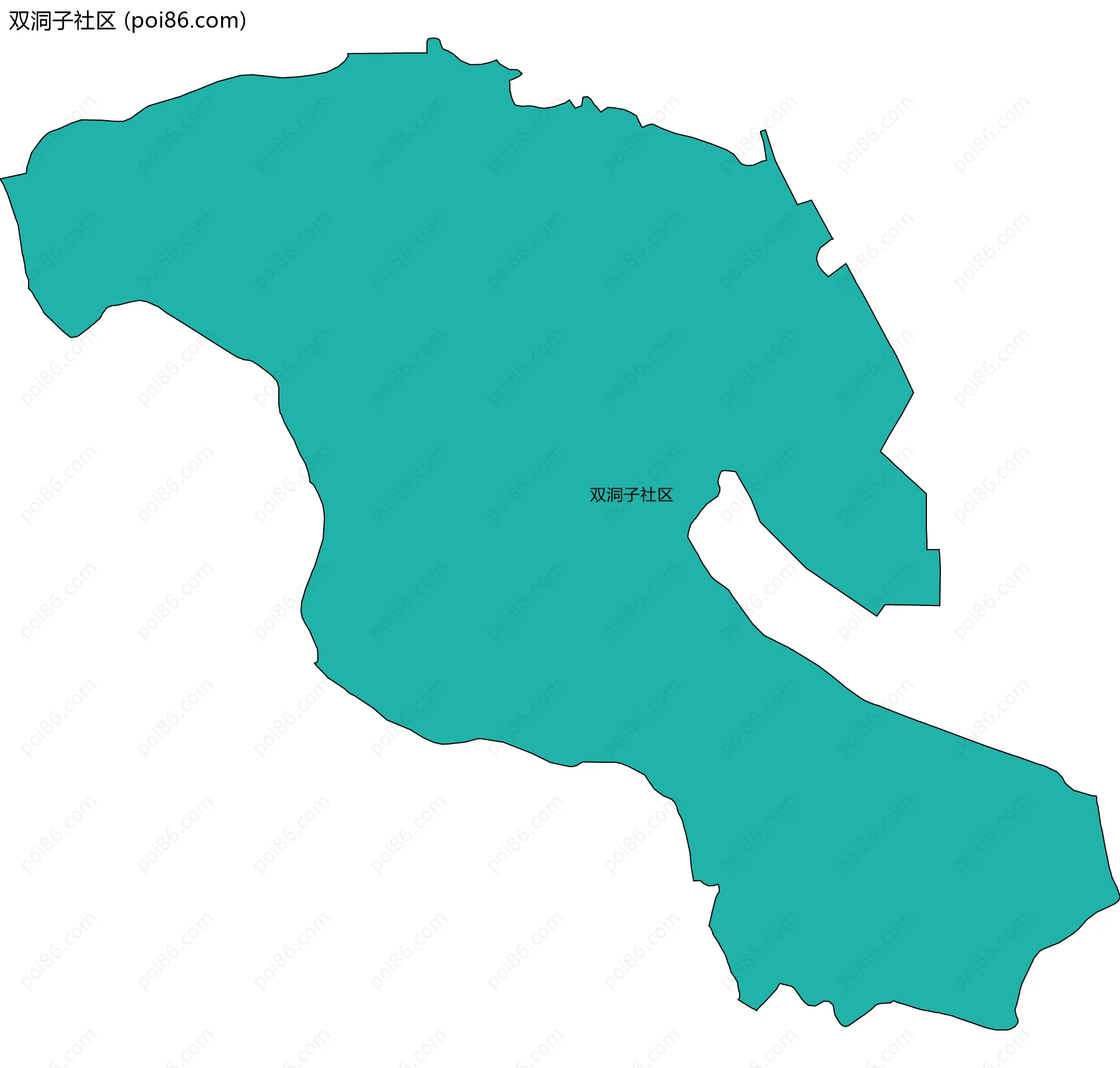 双洞子社区边界地图