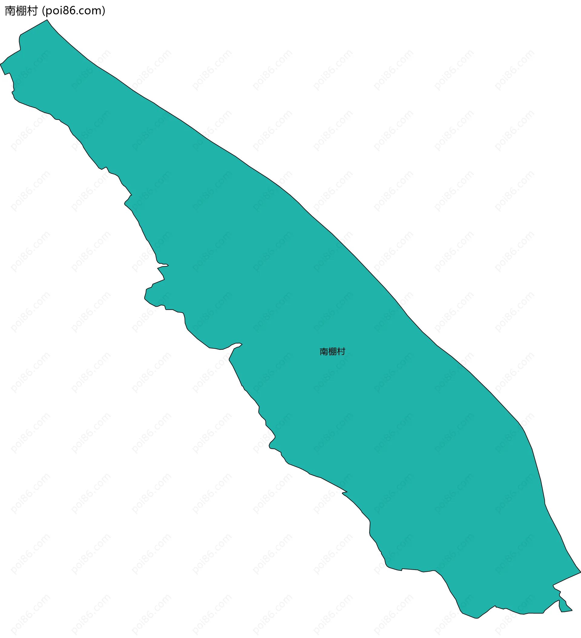 南棚村边界地图