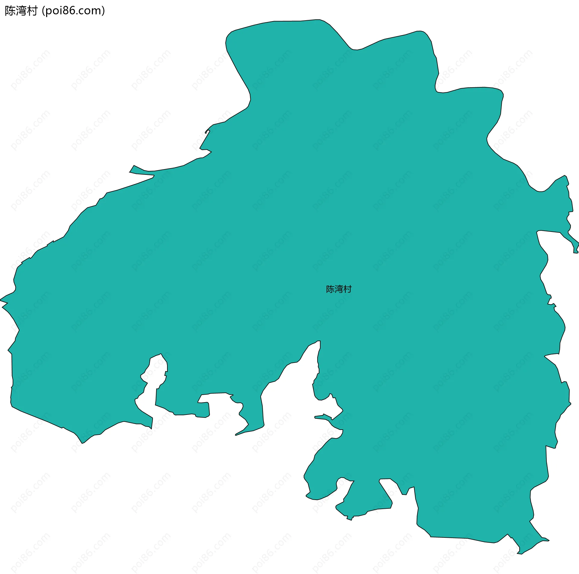 陈湾村边界地图