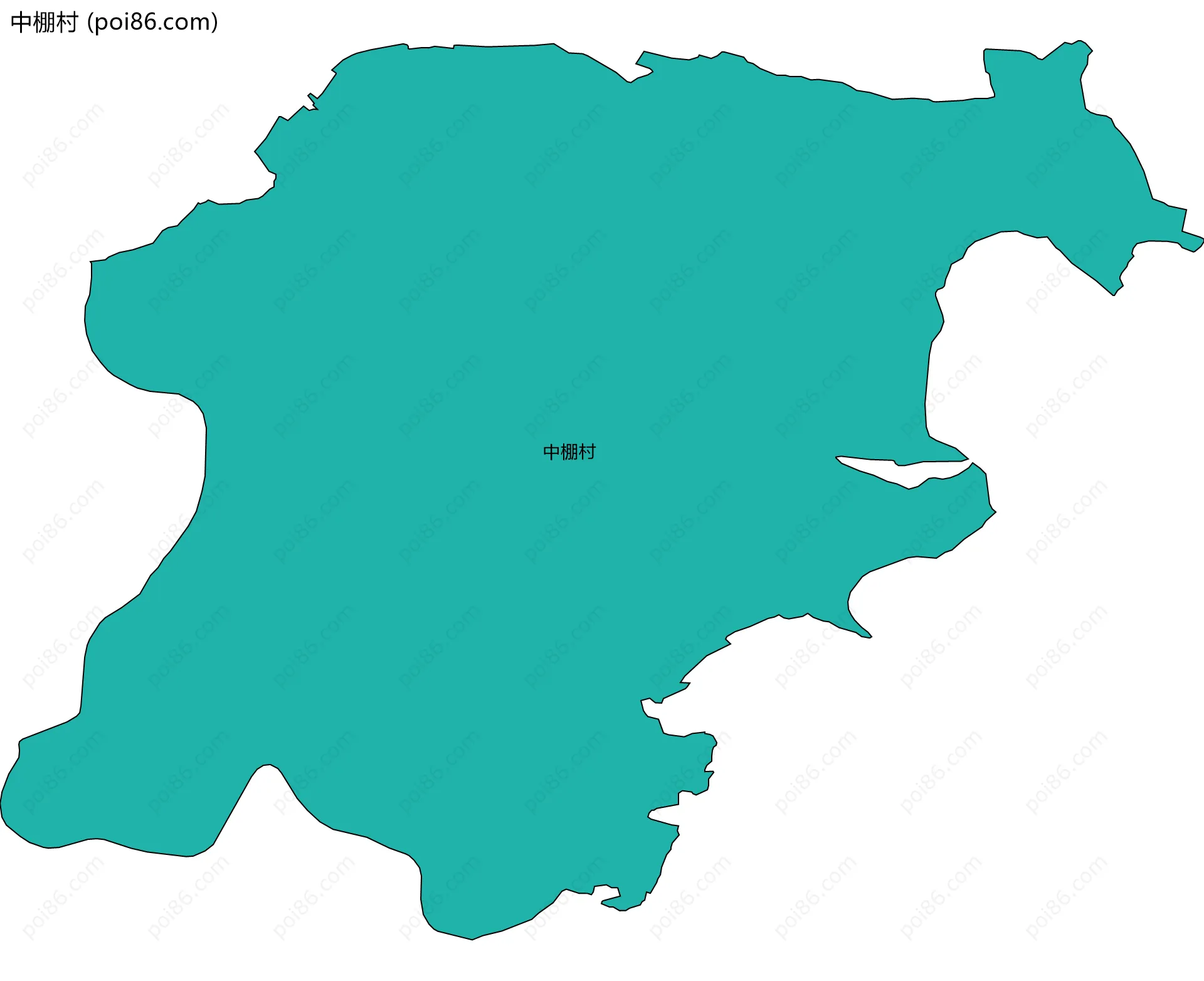 中棚村边界地图