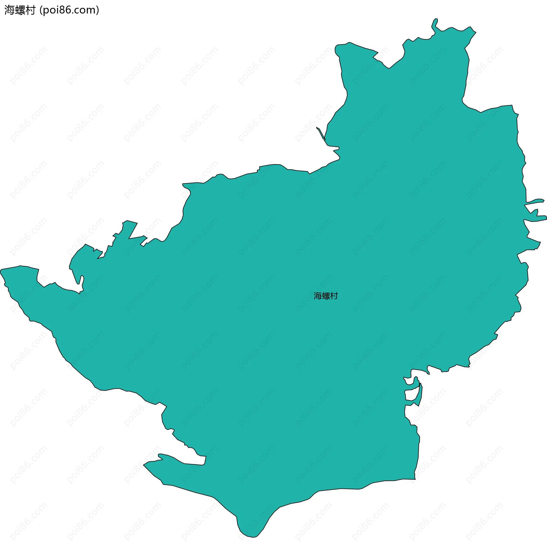 海螺村边界地图
