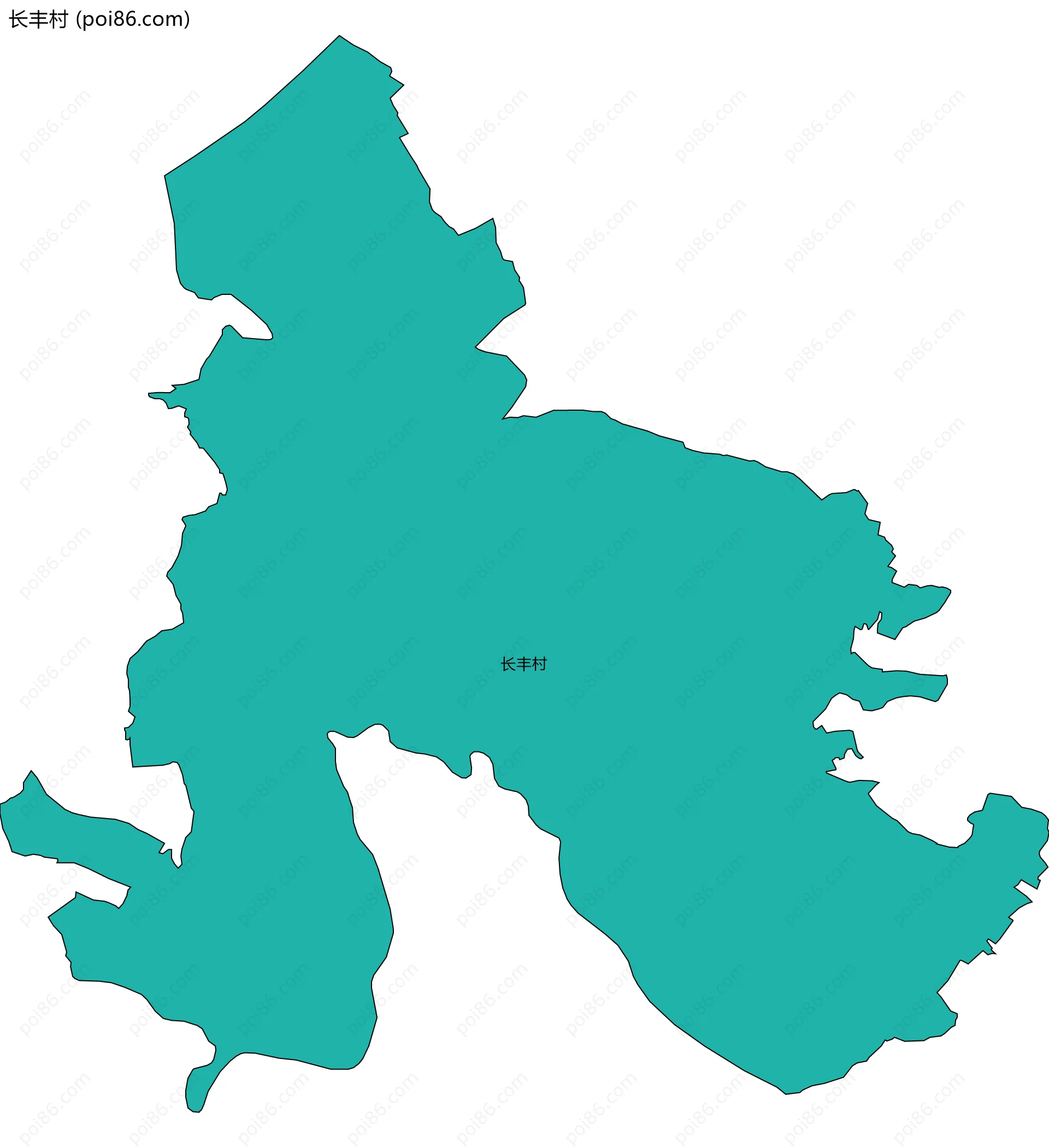 长丰村边界地图