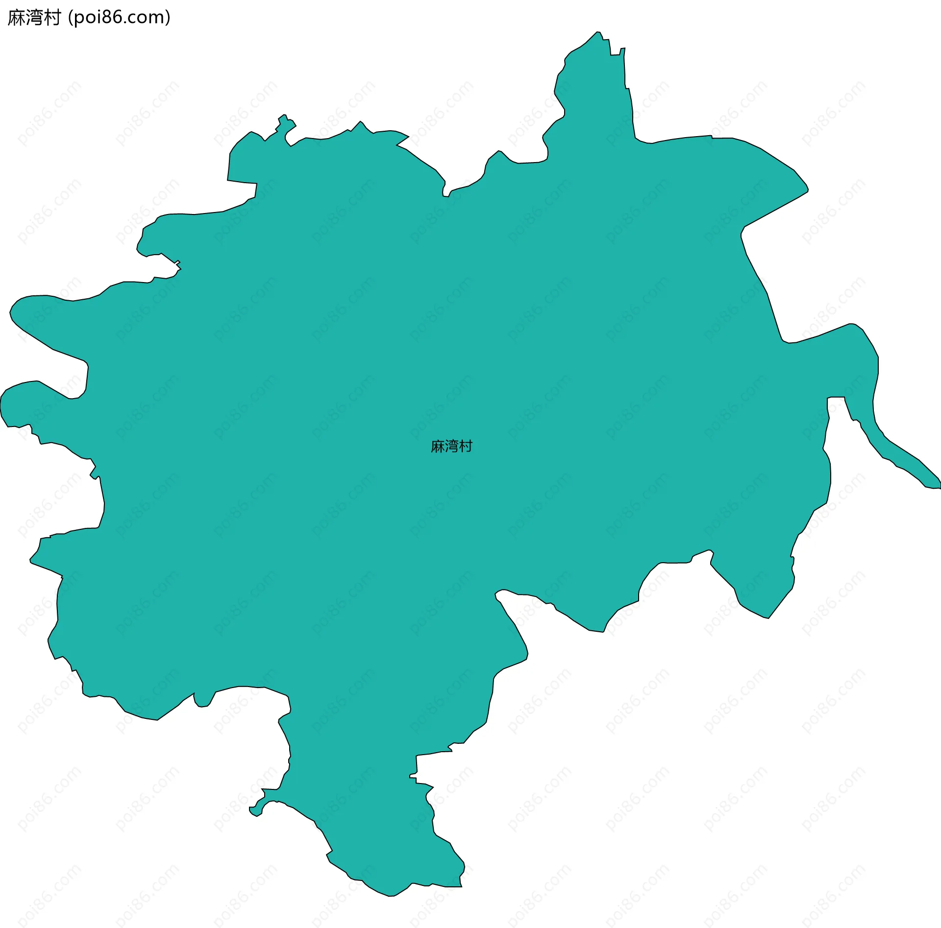 麻湾村边界地图