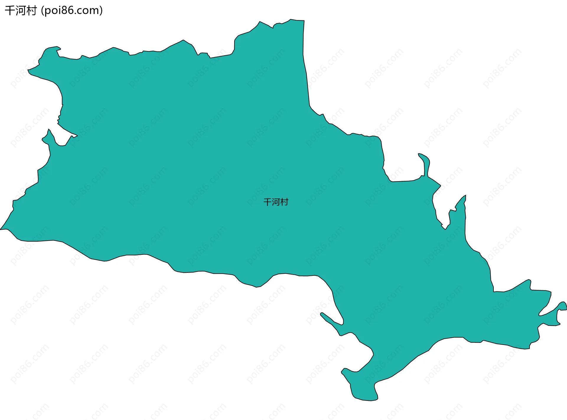千河村边界地图