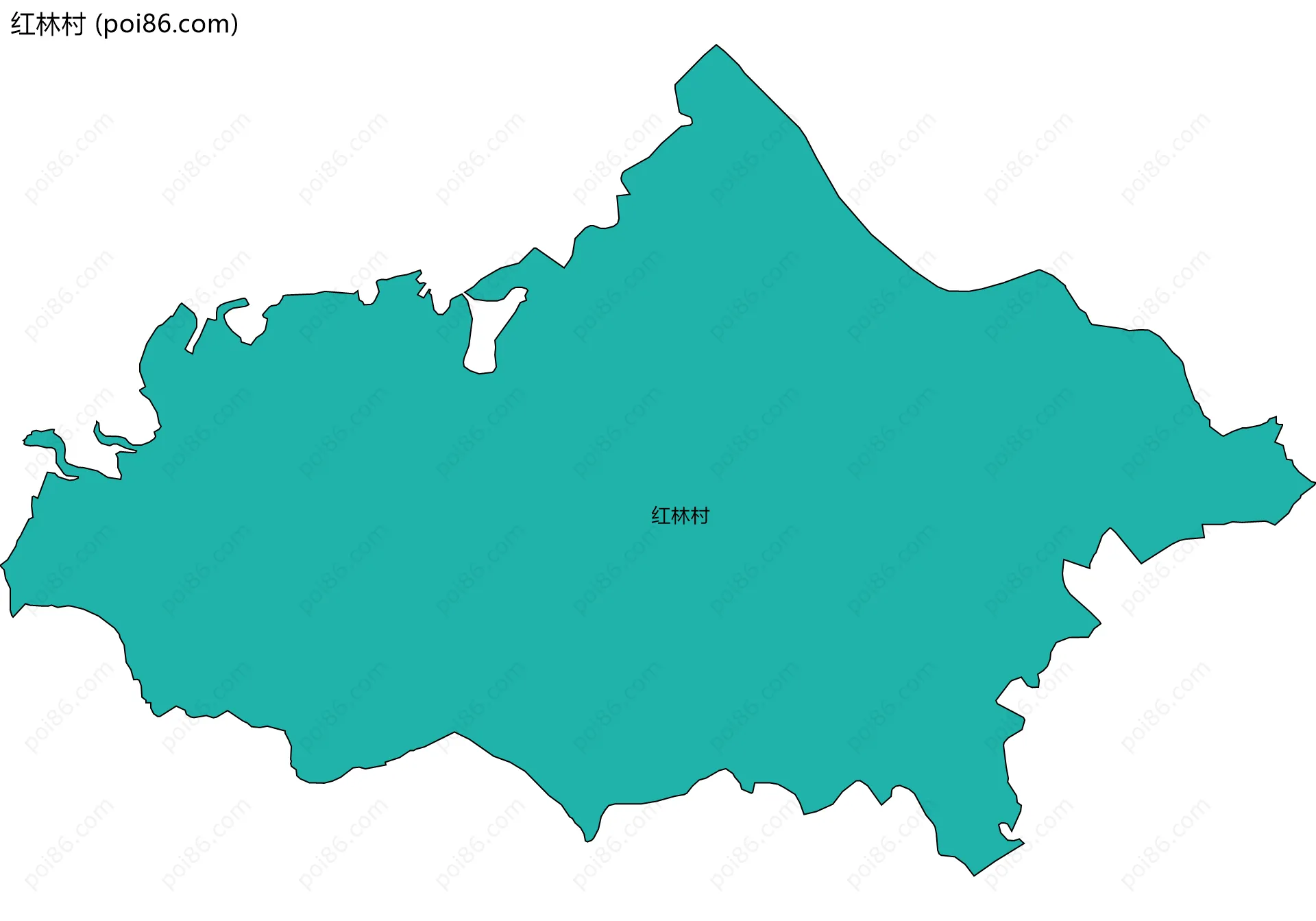 红林村边界地图