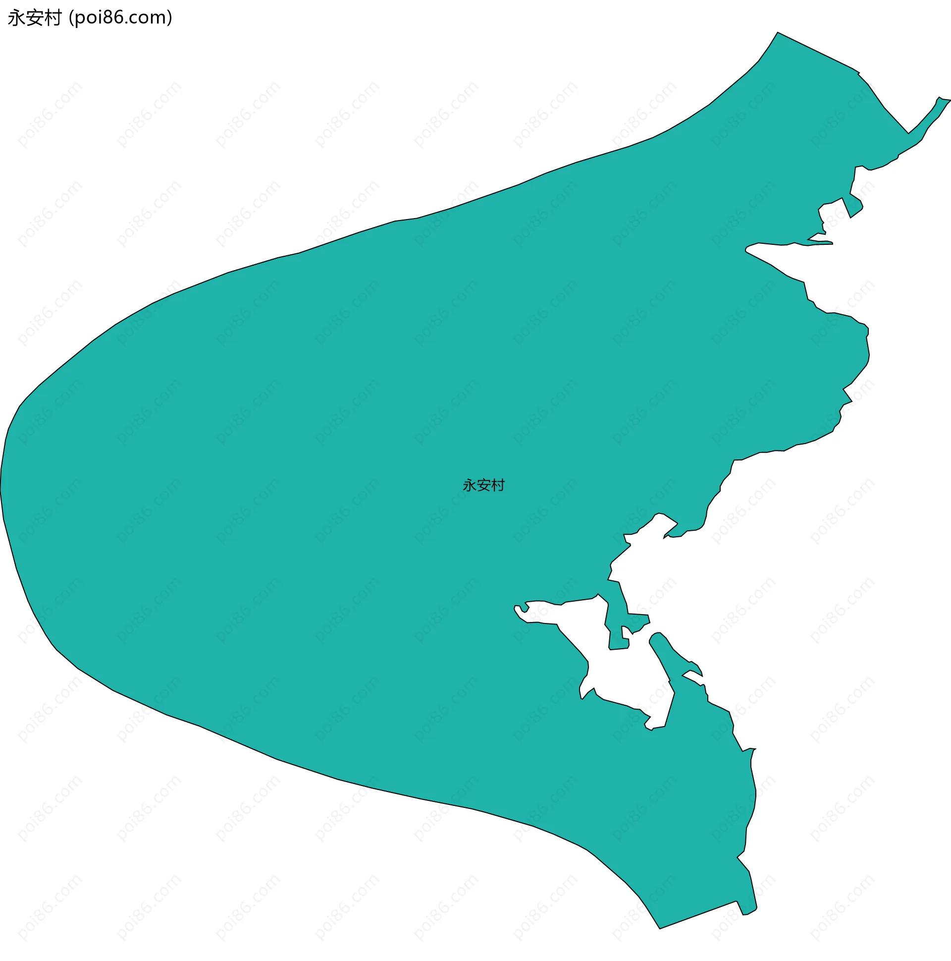 永安村边界地图