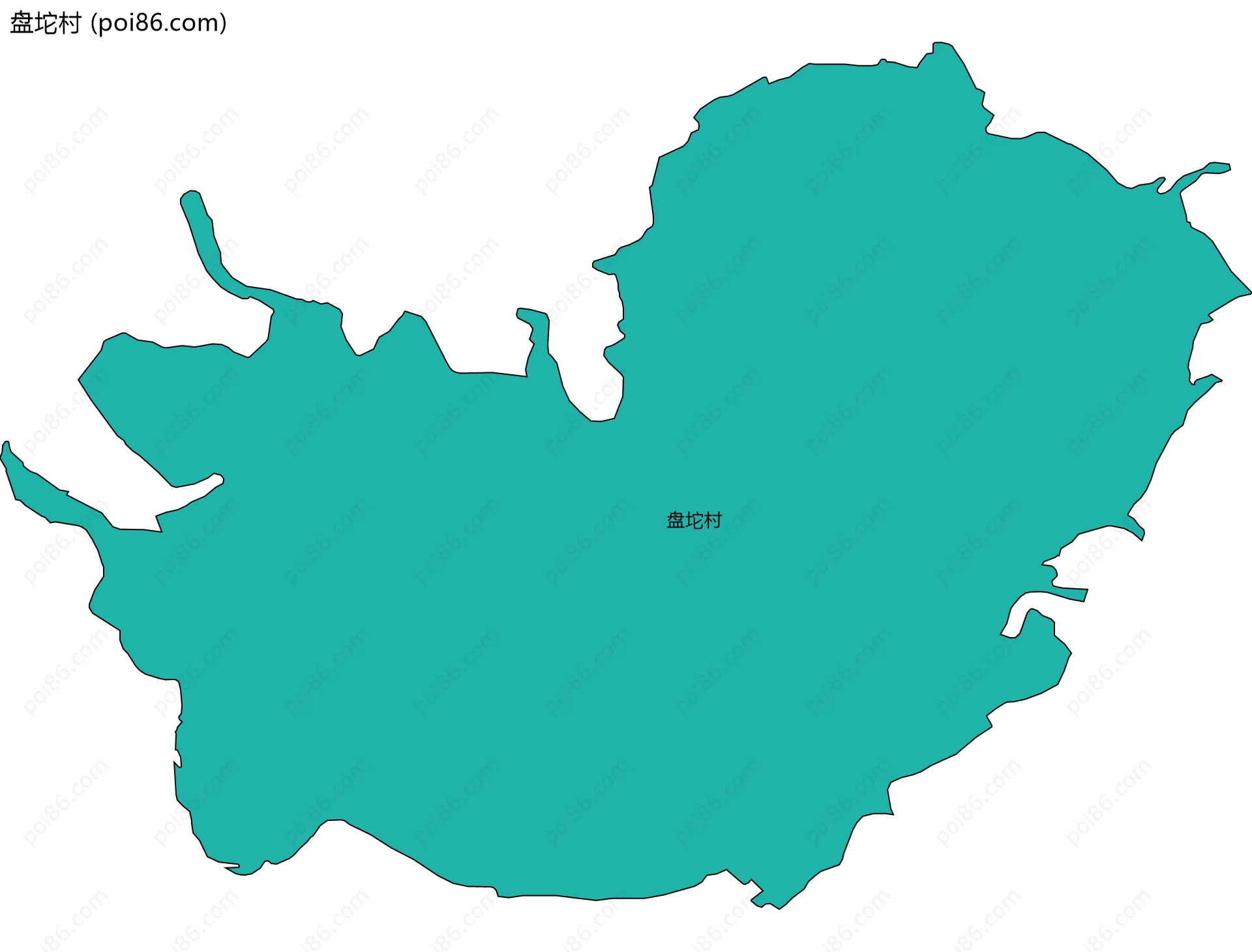 盘坨村边界地图