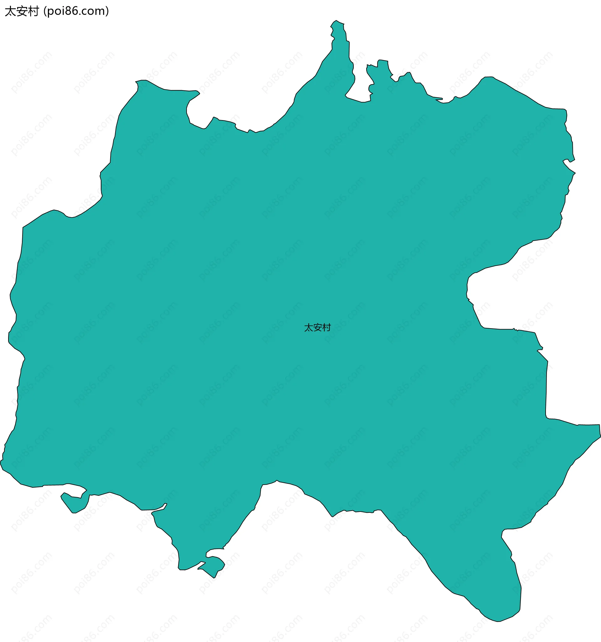 太安村边界地图
