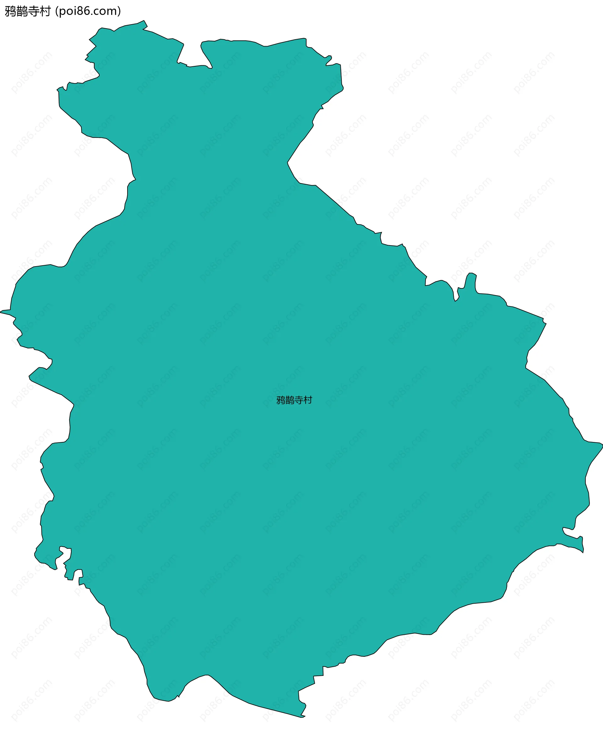 鸦鹊寺村边界地图