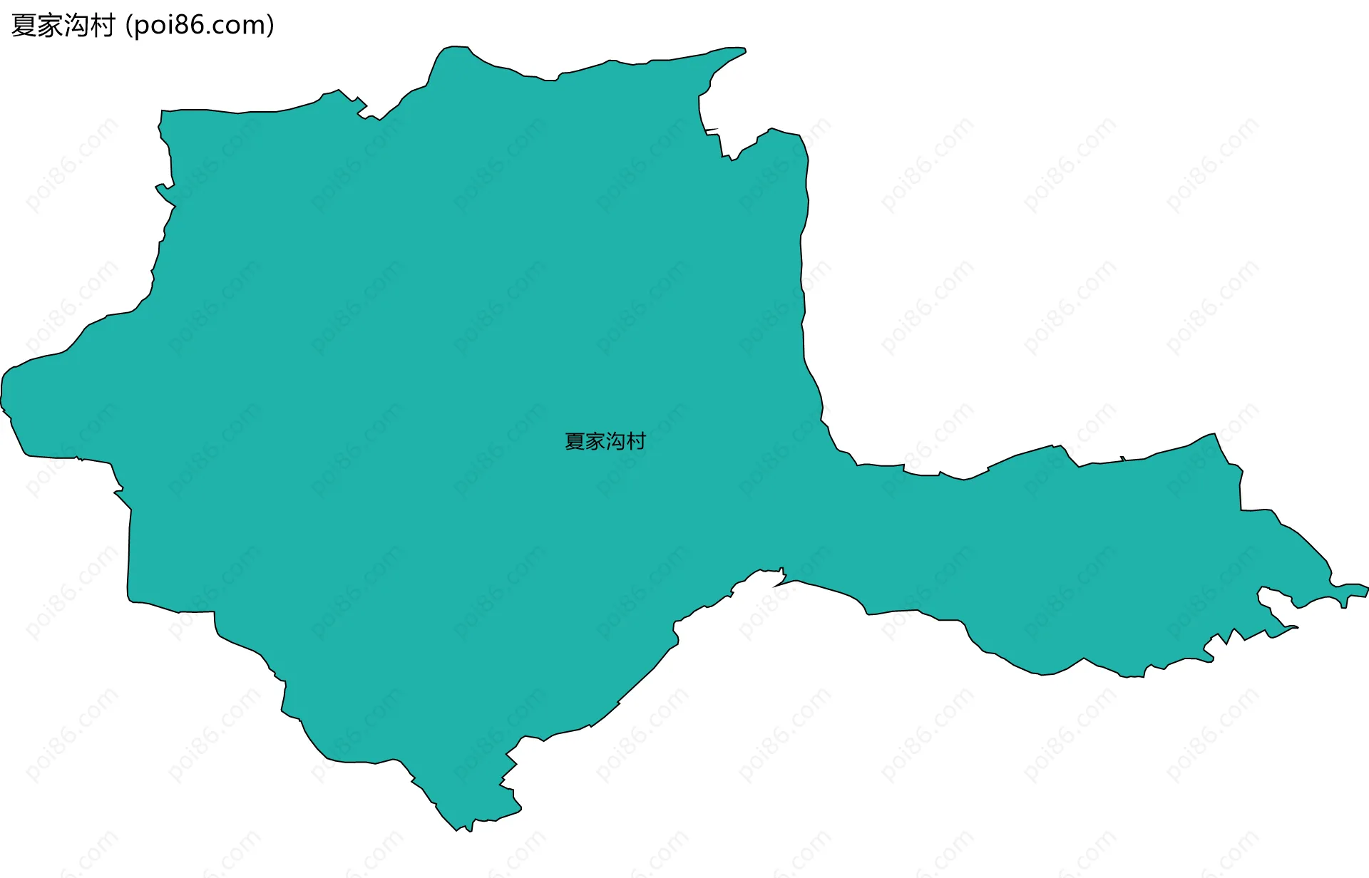 夏家沟村边界地图