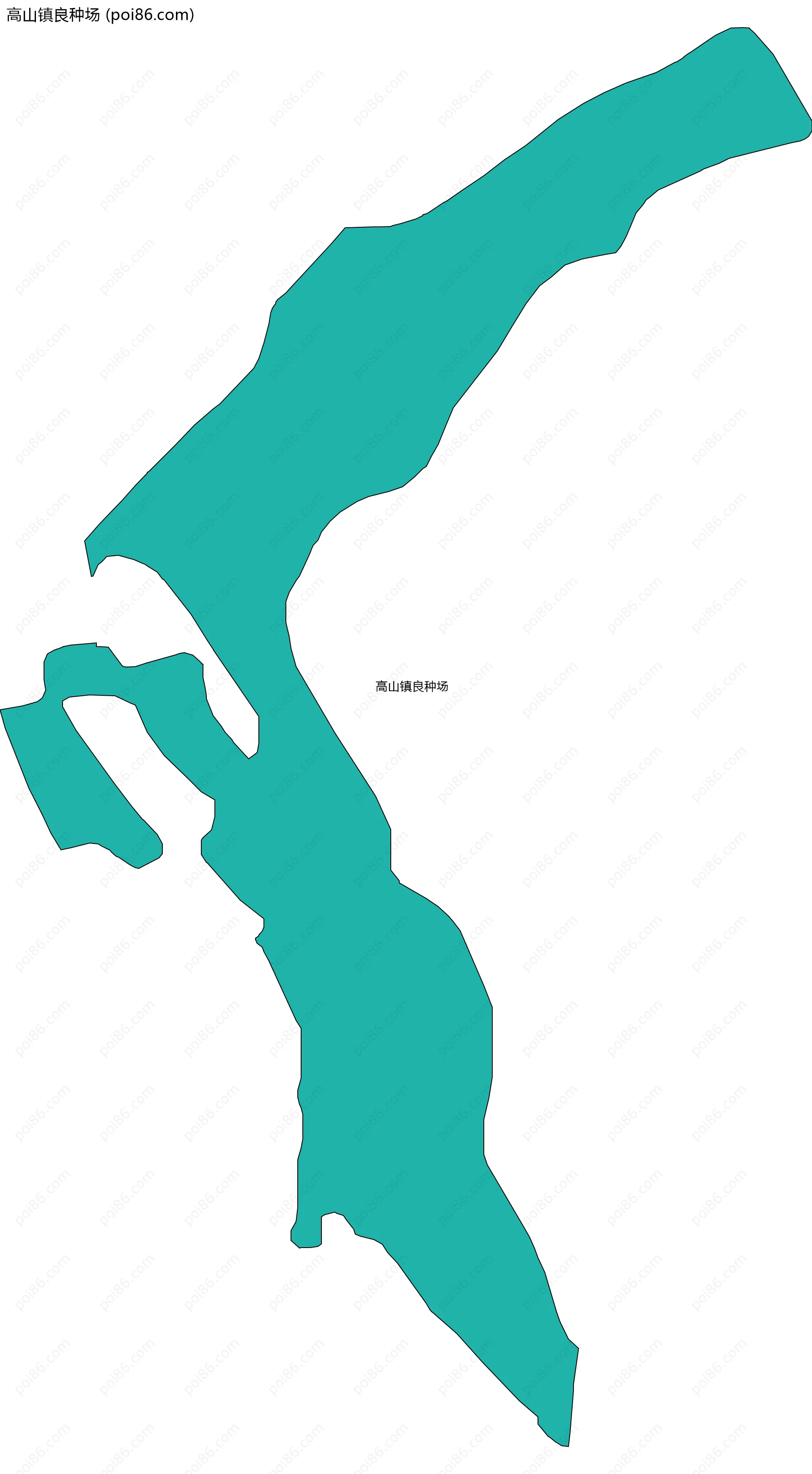 高山镇良种场边界地图