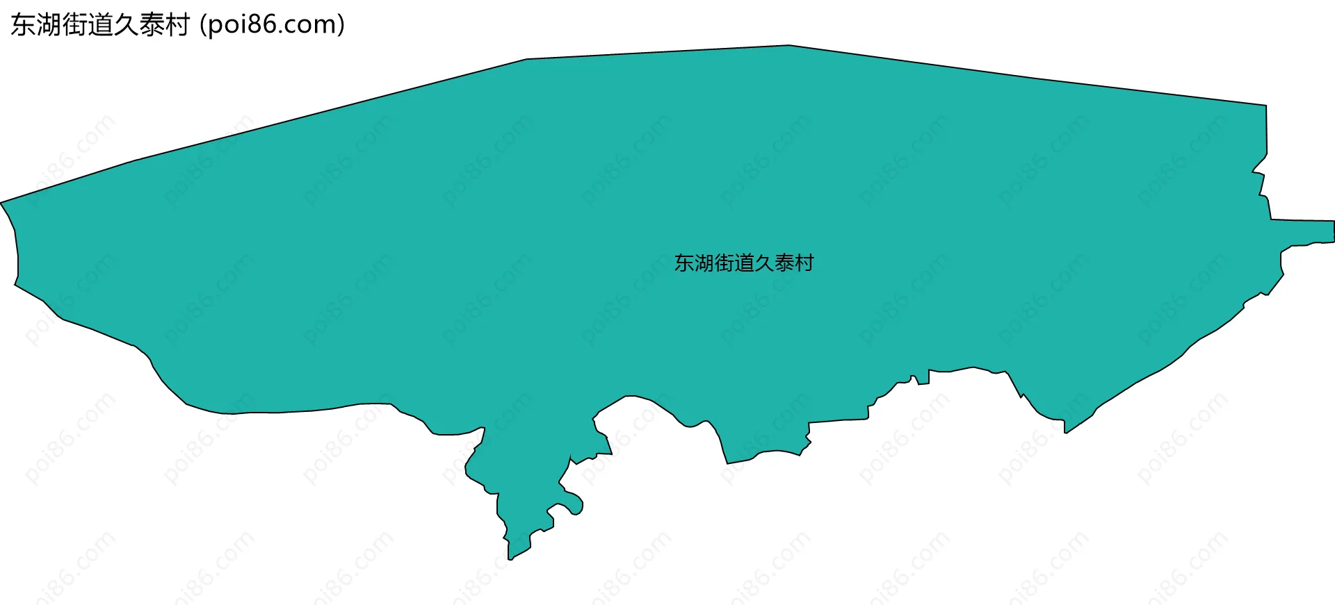 东湖街道久泰村边界地图