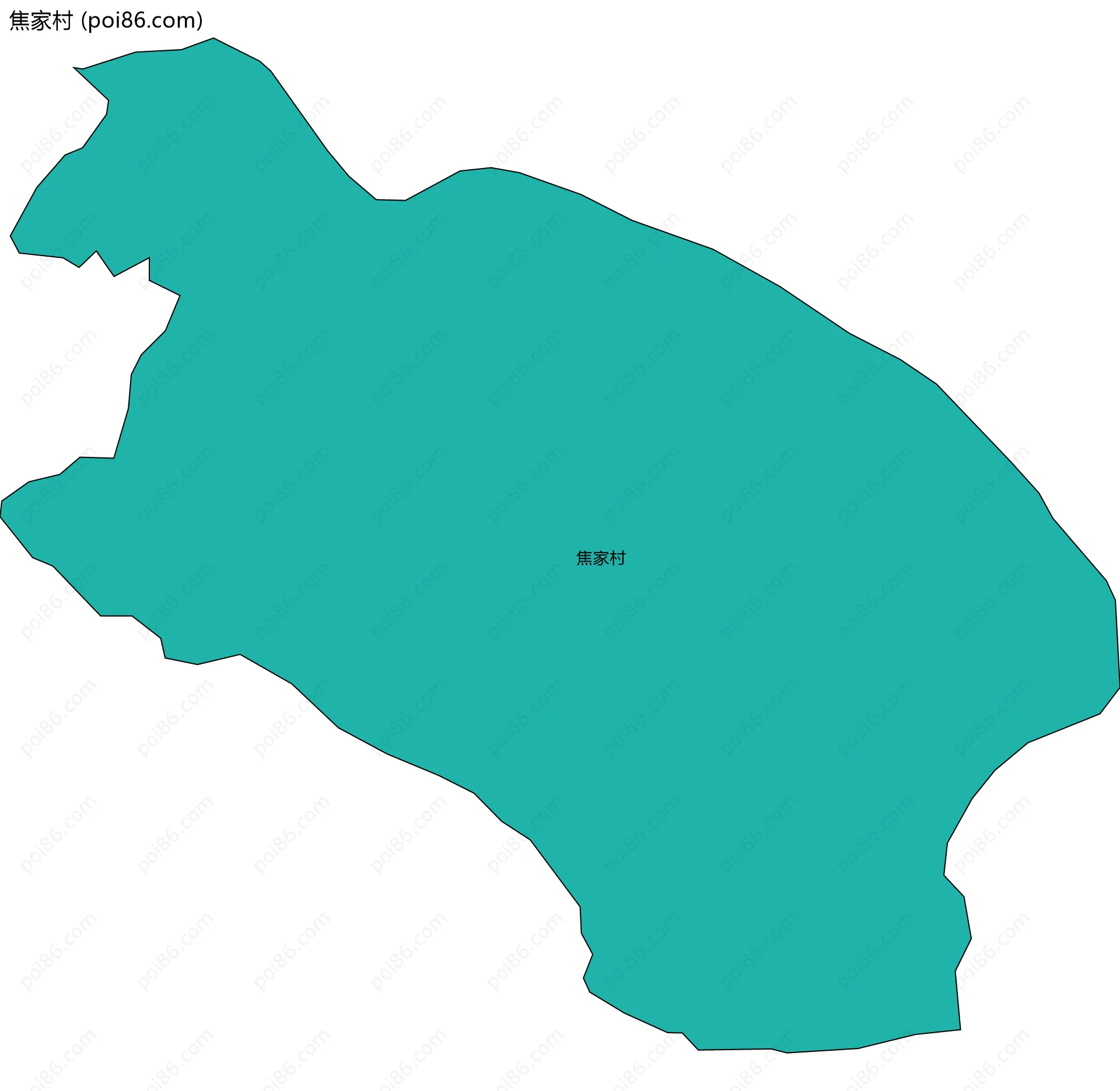 焦家村边界地图