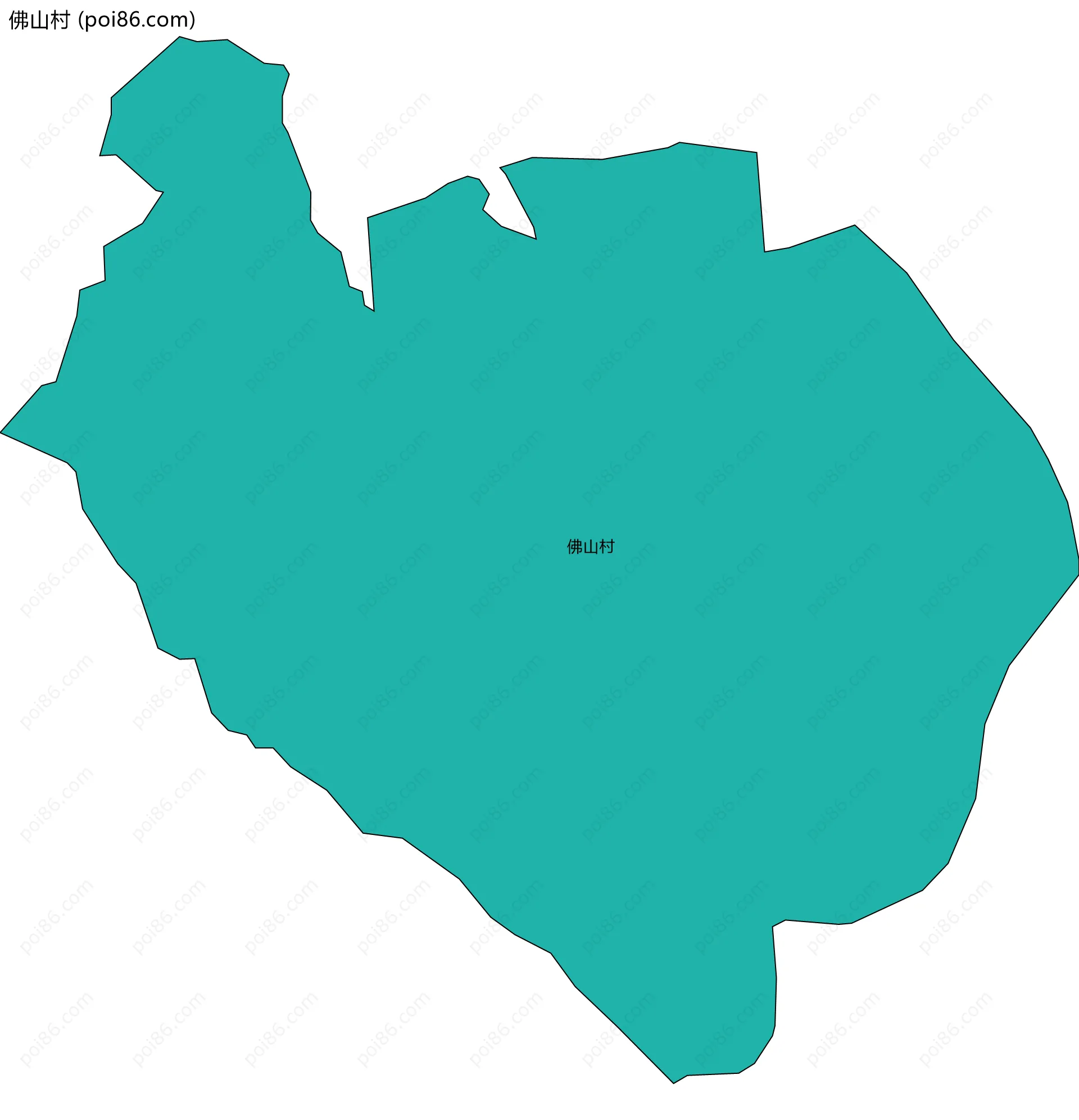 佛山村边界地图