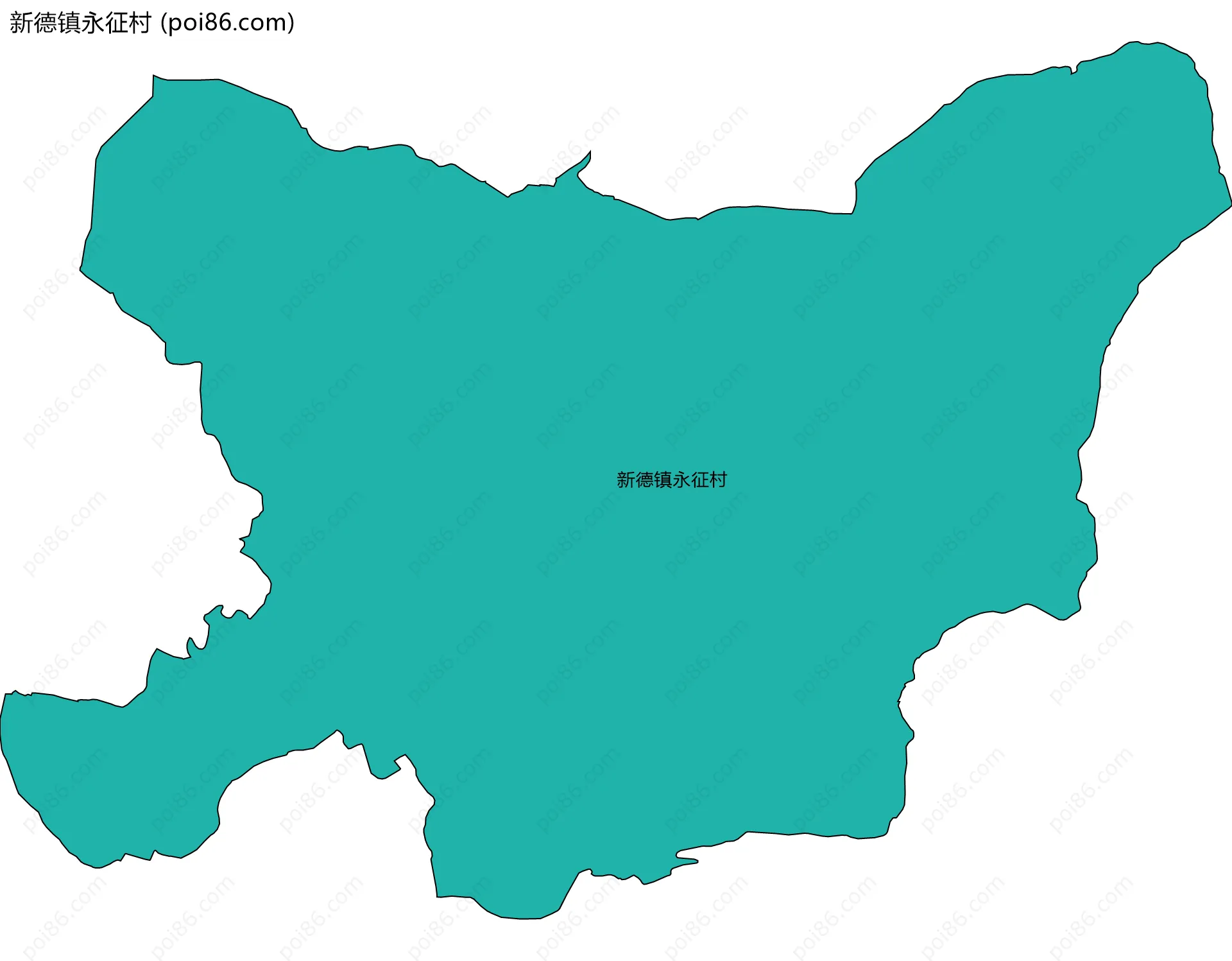 新德镇永征村边界地图