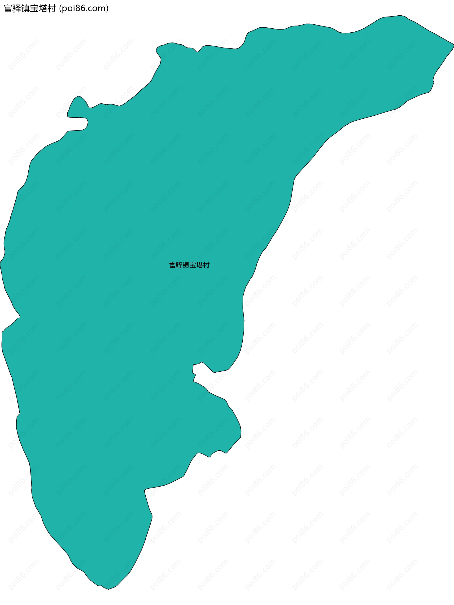 富驿镇宝塔村边界地图