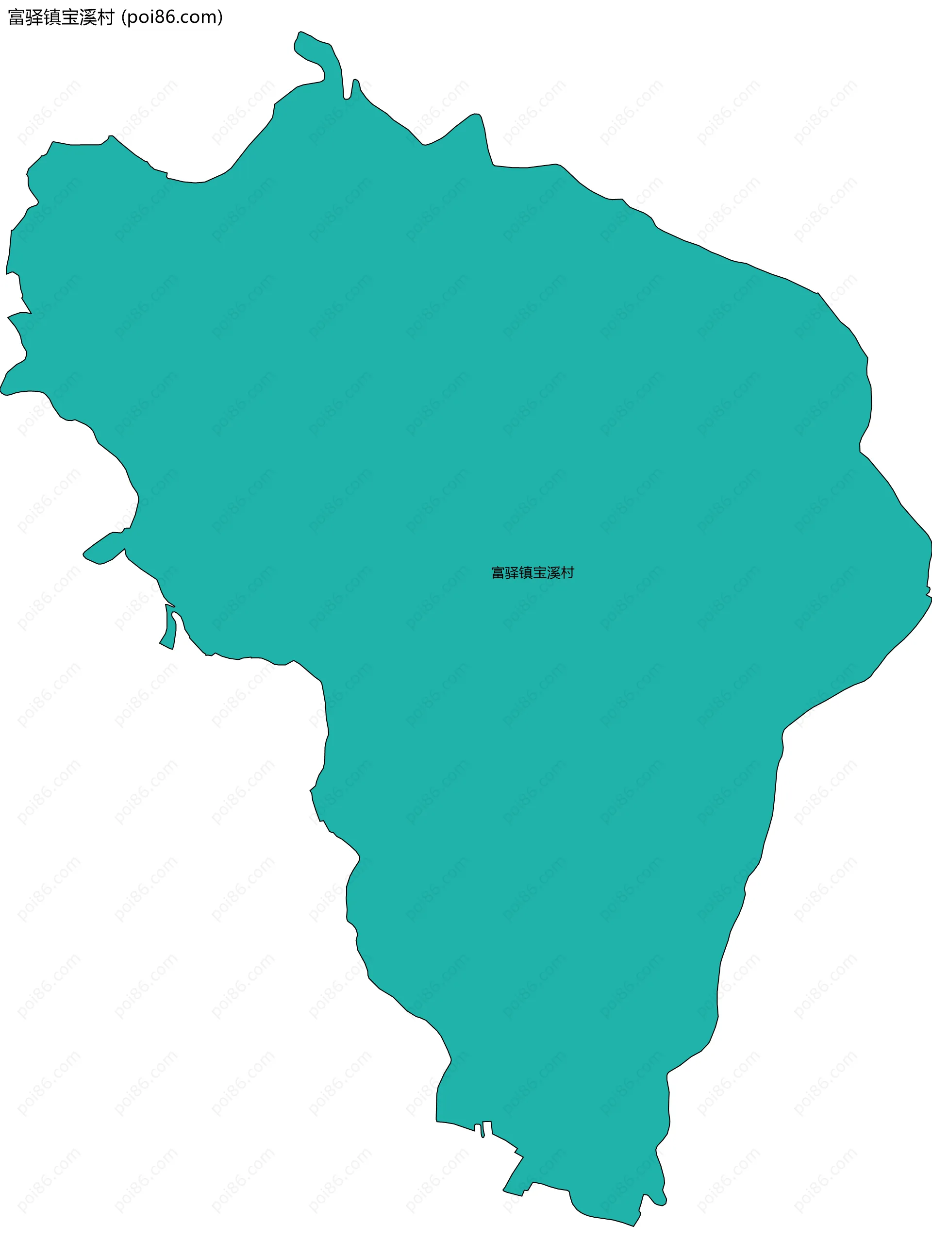富驿镇宝溪村边界地图