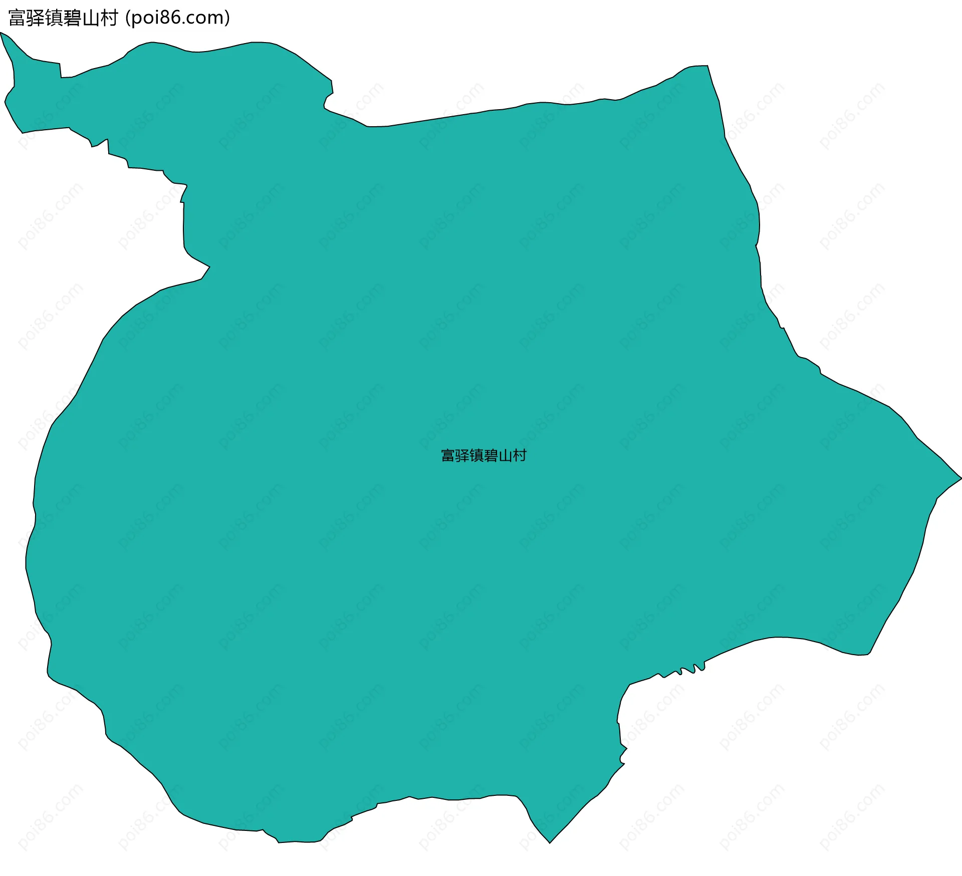富驿镇碧山村边界地图
