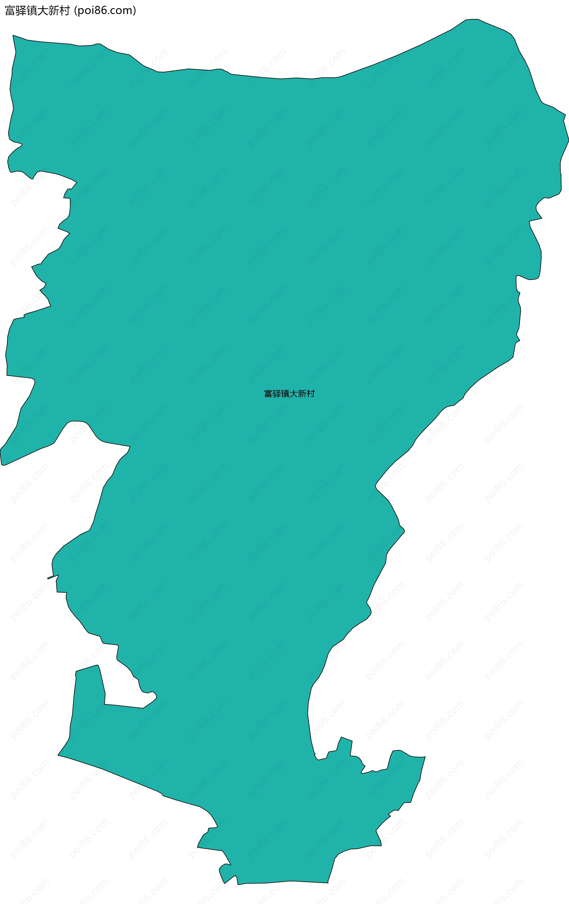 富驿镇大新村边界地图