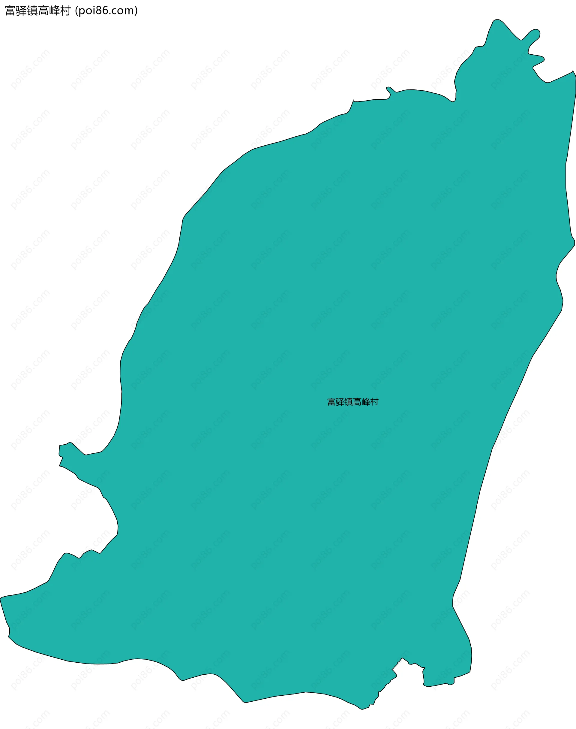 富驿镇高峰村边界地图