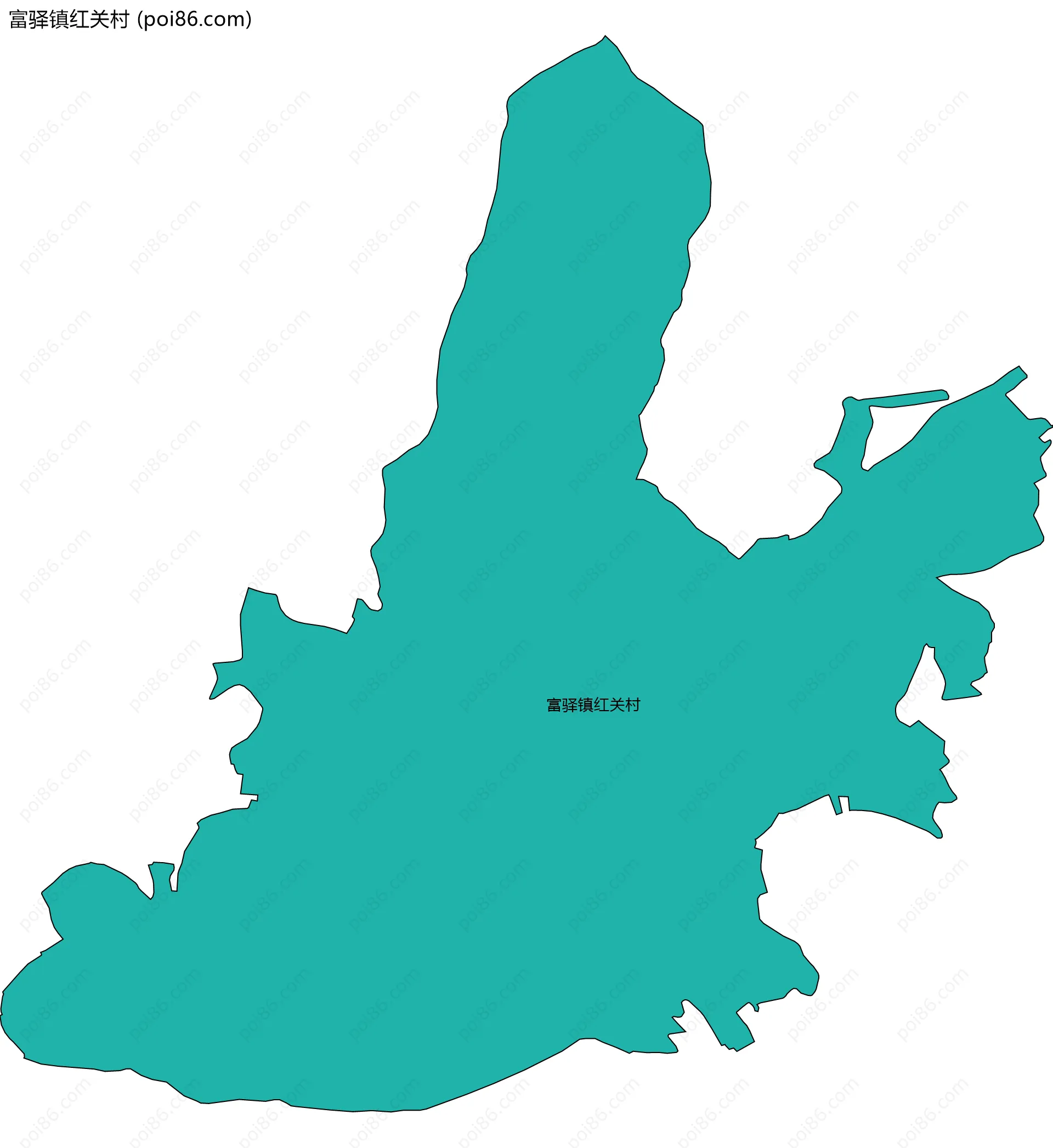 富驿镇红关村边界地图