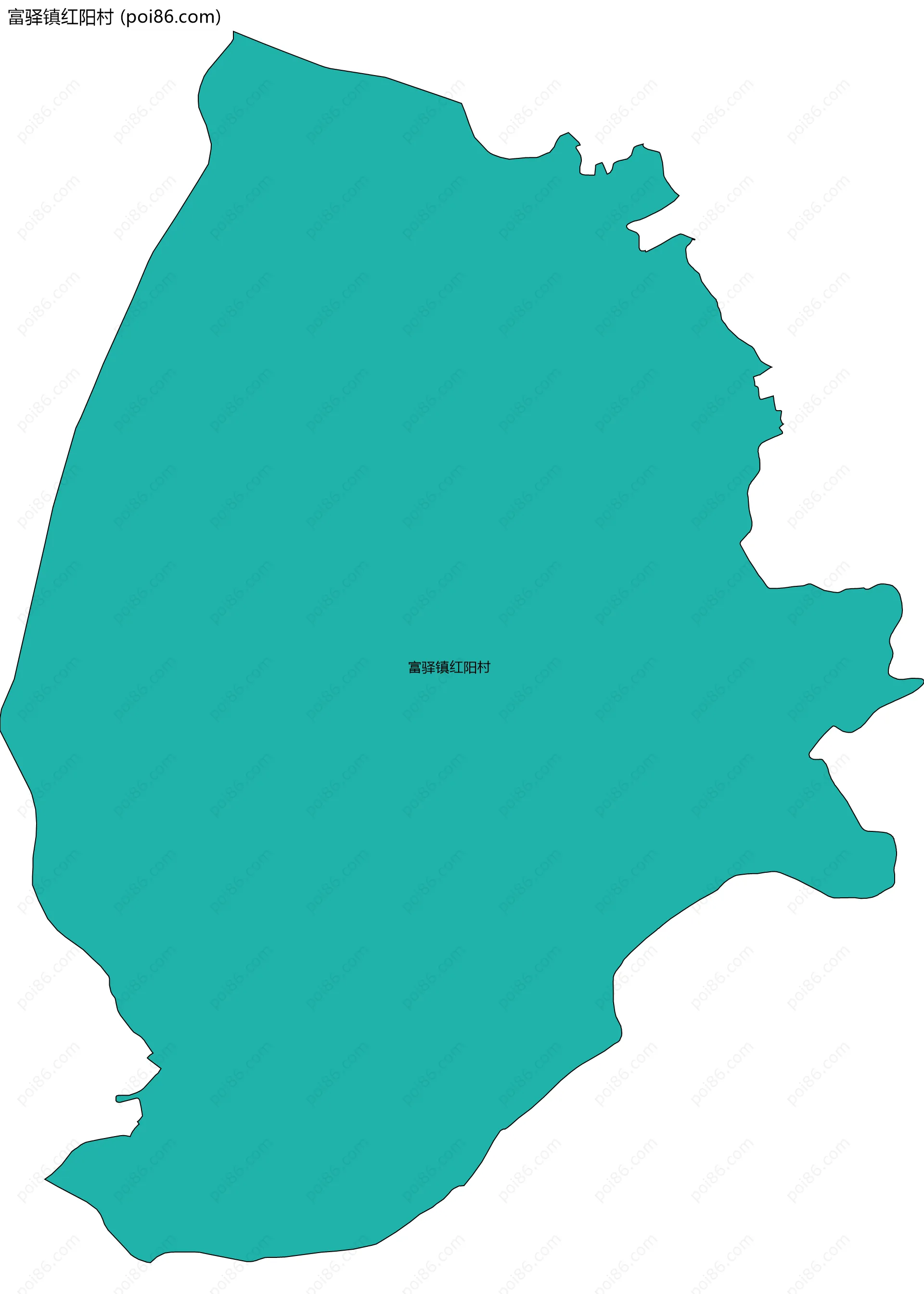 富驿镇红阳村边界地图