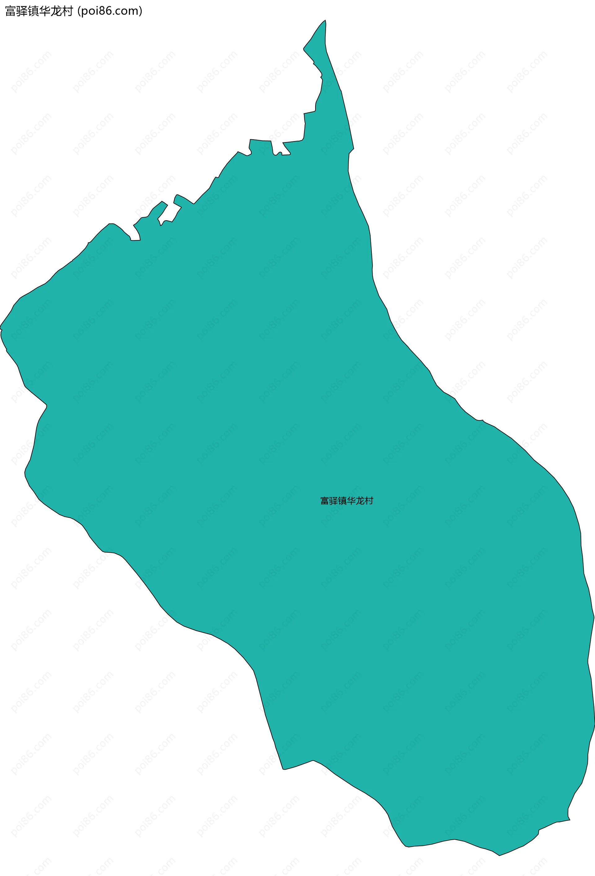 富驿镇华龙村边界地图