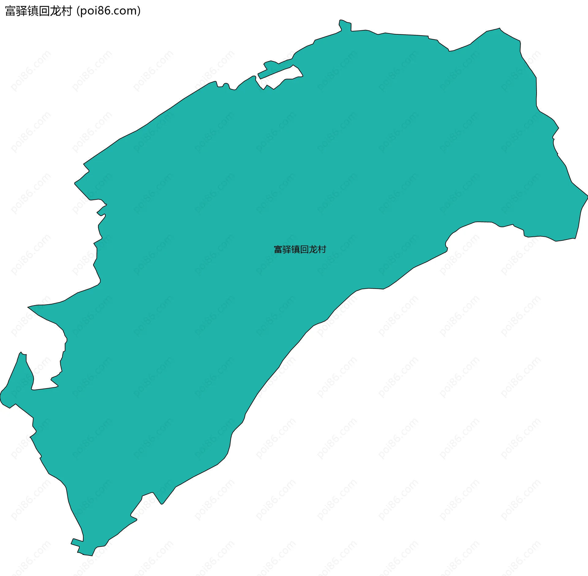 富驿镇回龙村边界地图