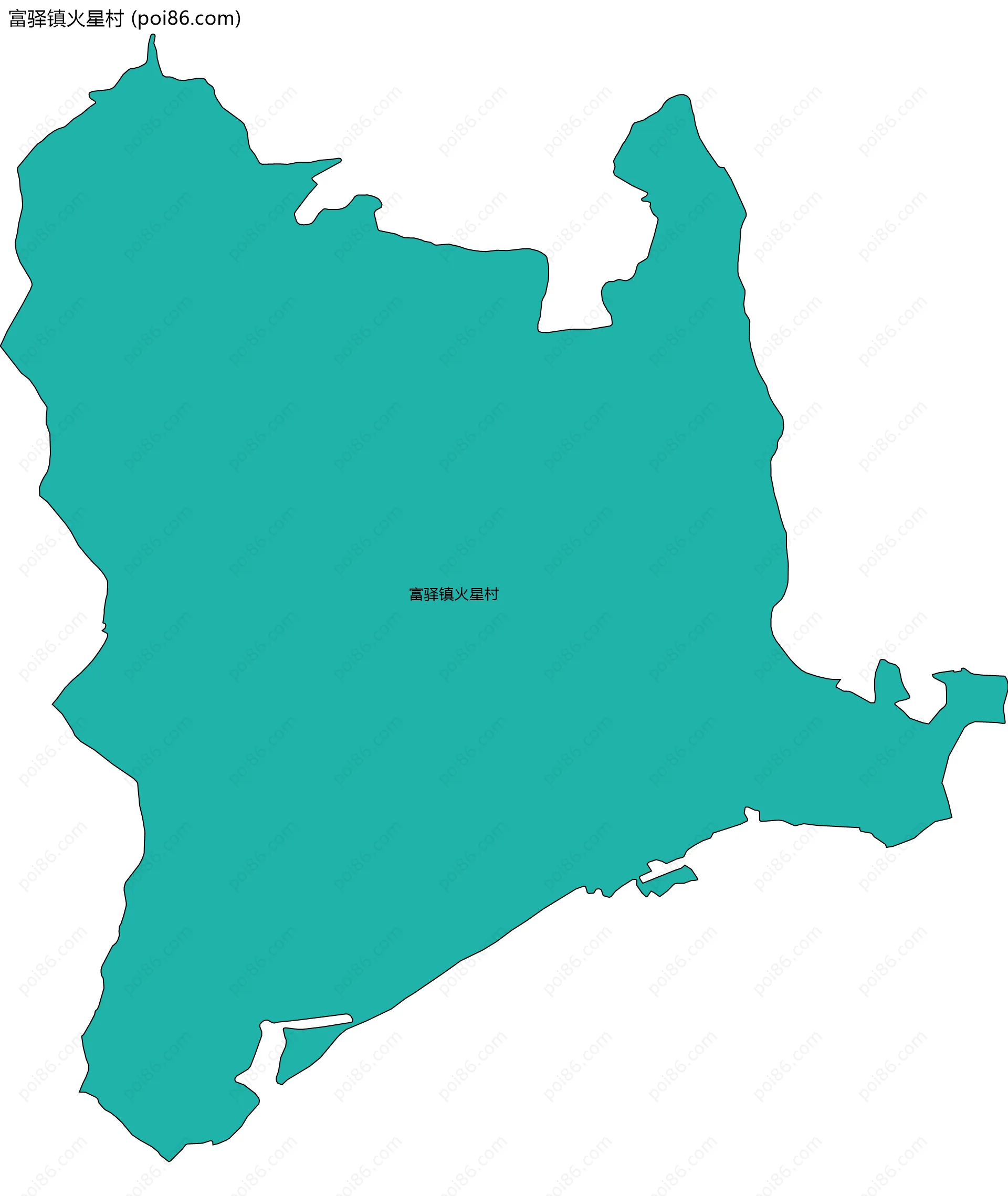 富驿镇火星村边界地图