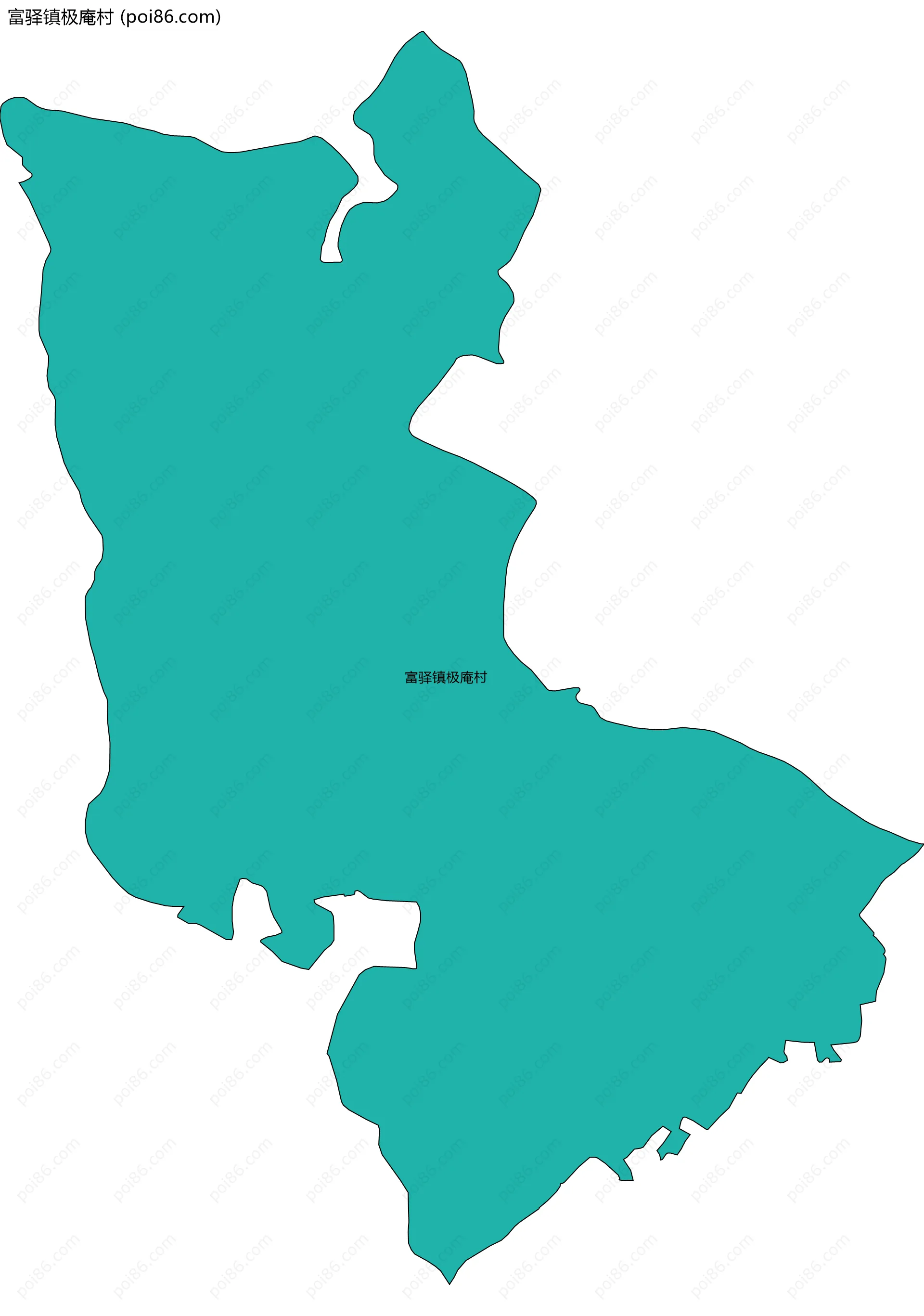 富驿镇极庵村边界地图