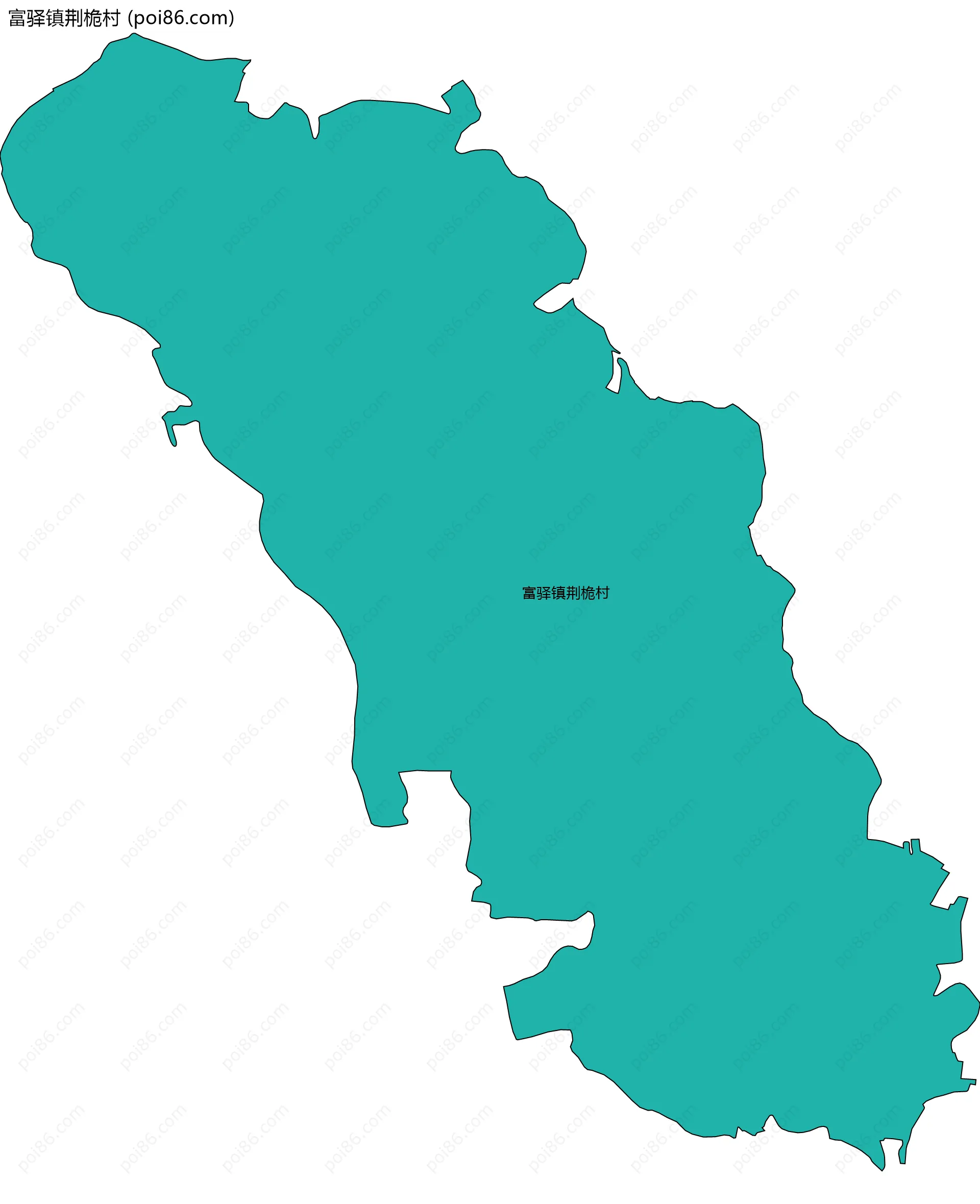 富驿镇荆桅村边界地图