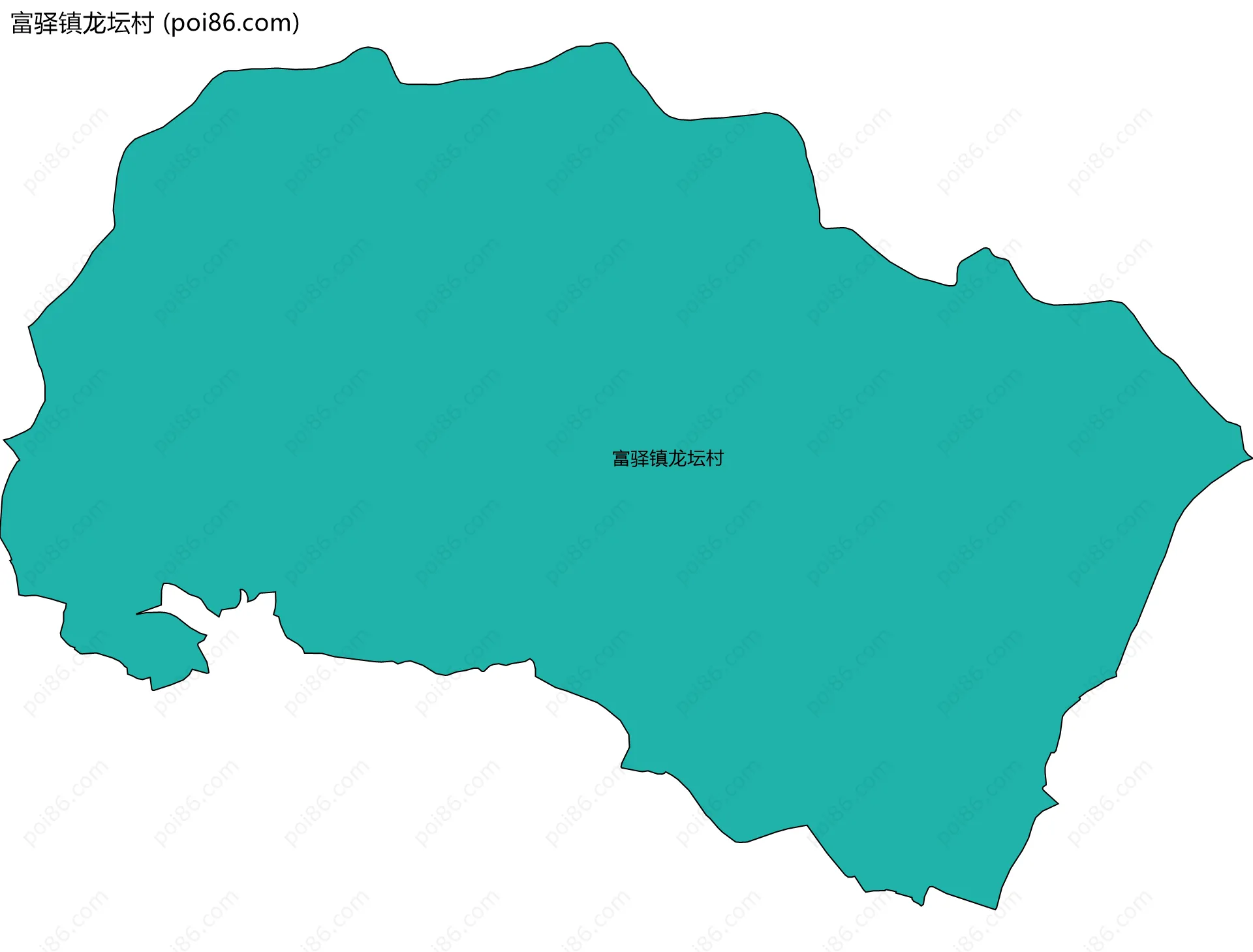富驿镇龙坛村边界地图