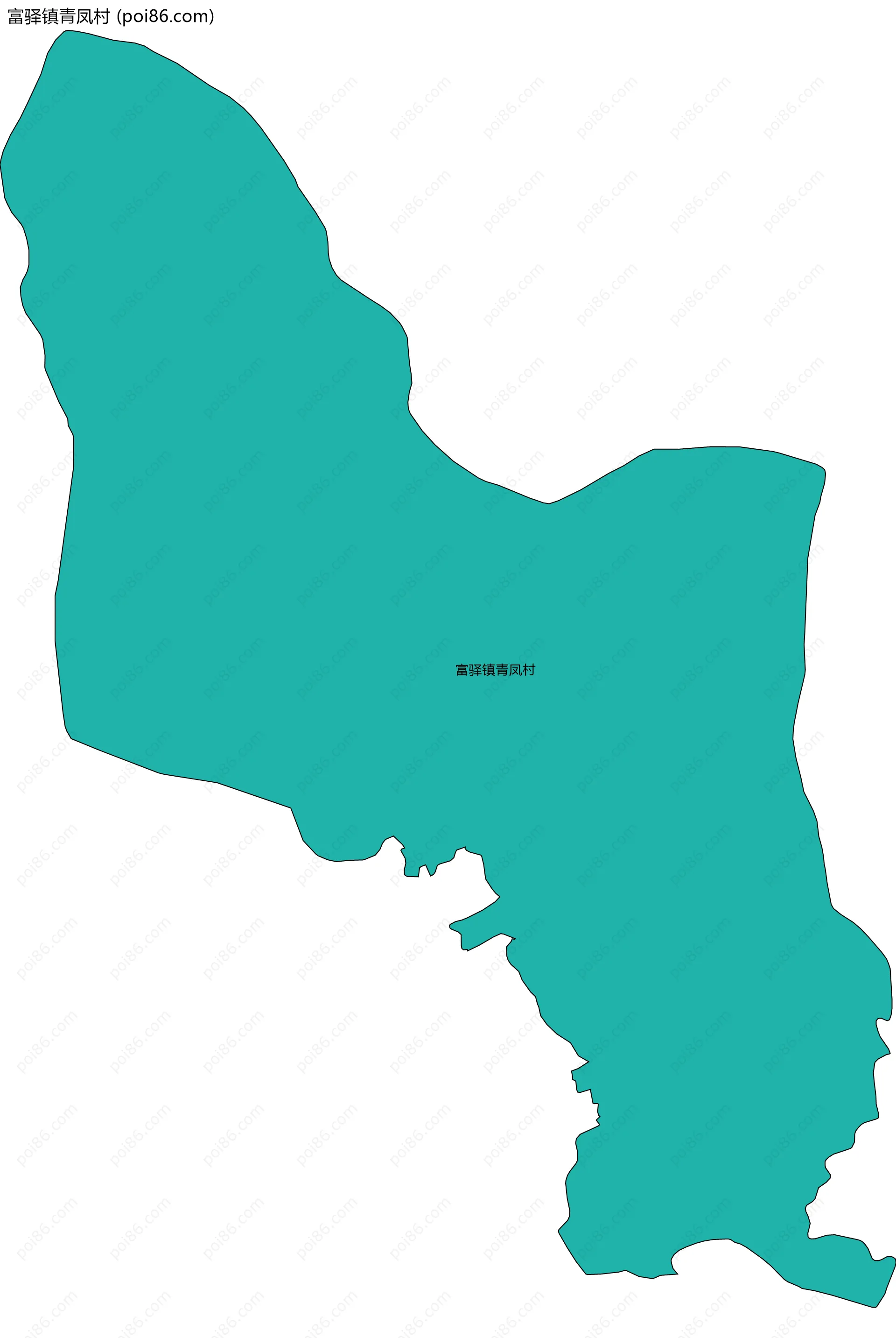 富驿镇青凤村边界地图