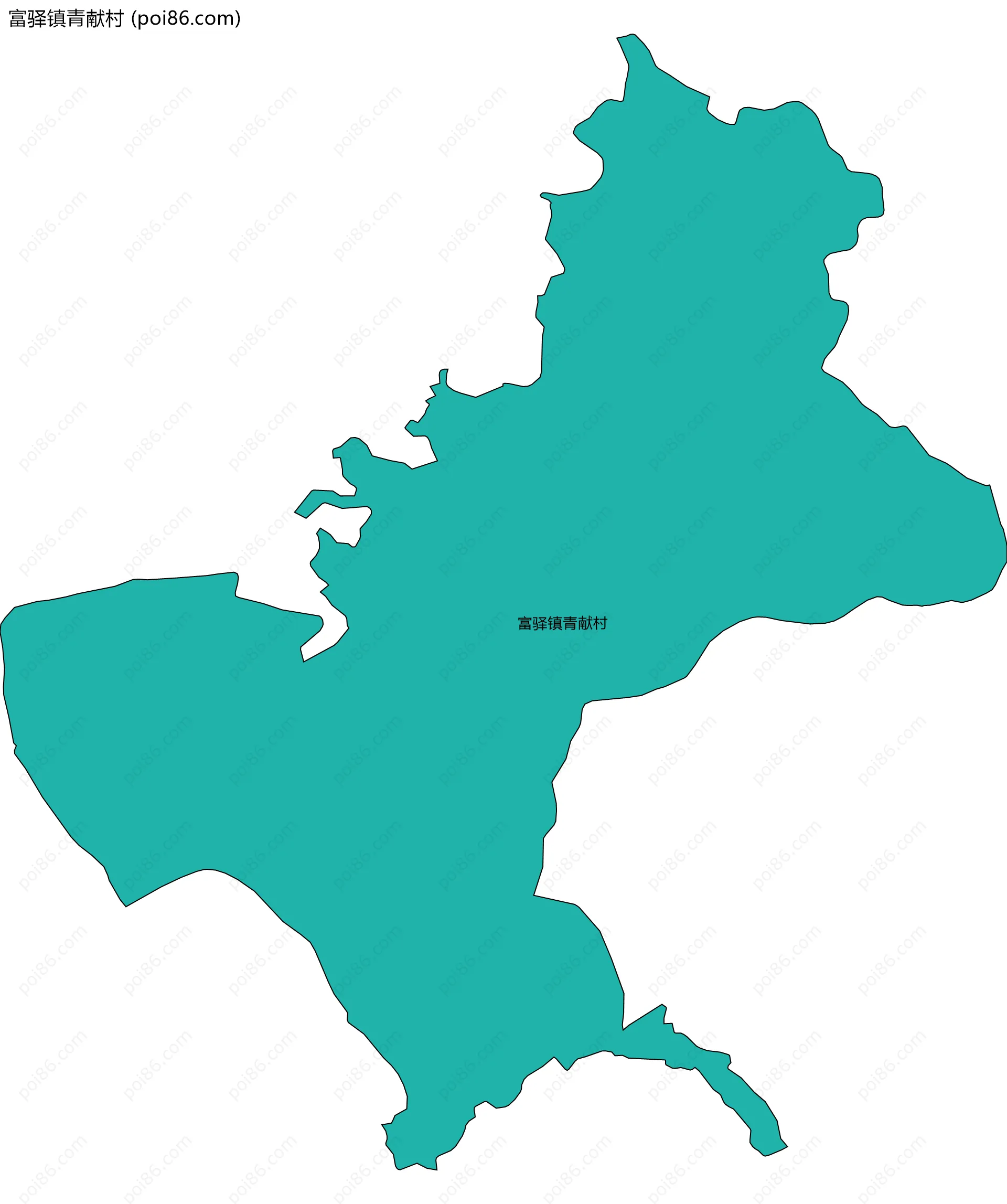 富驿镇青献村边界地图
