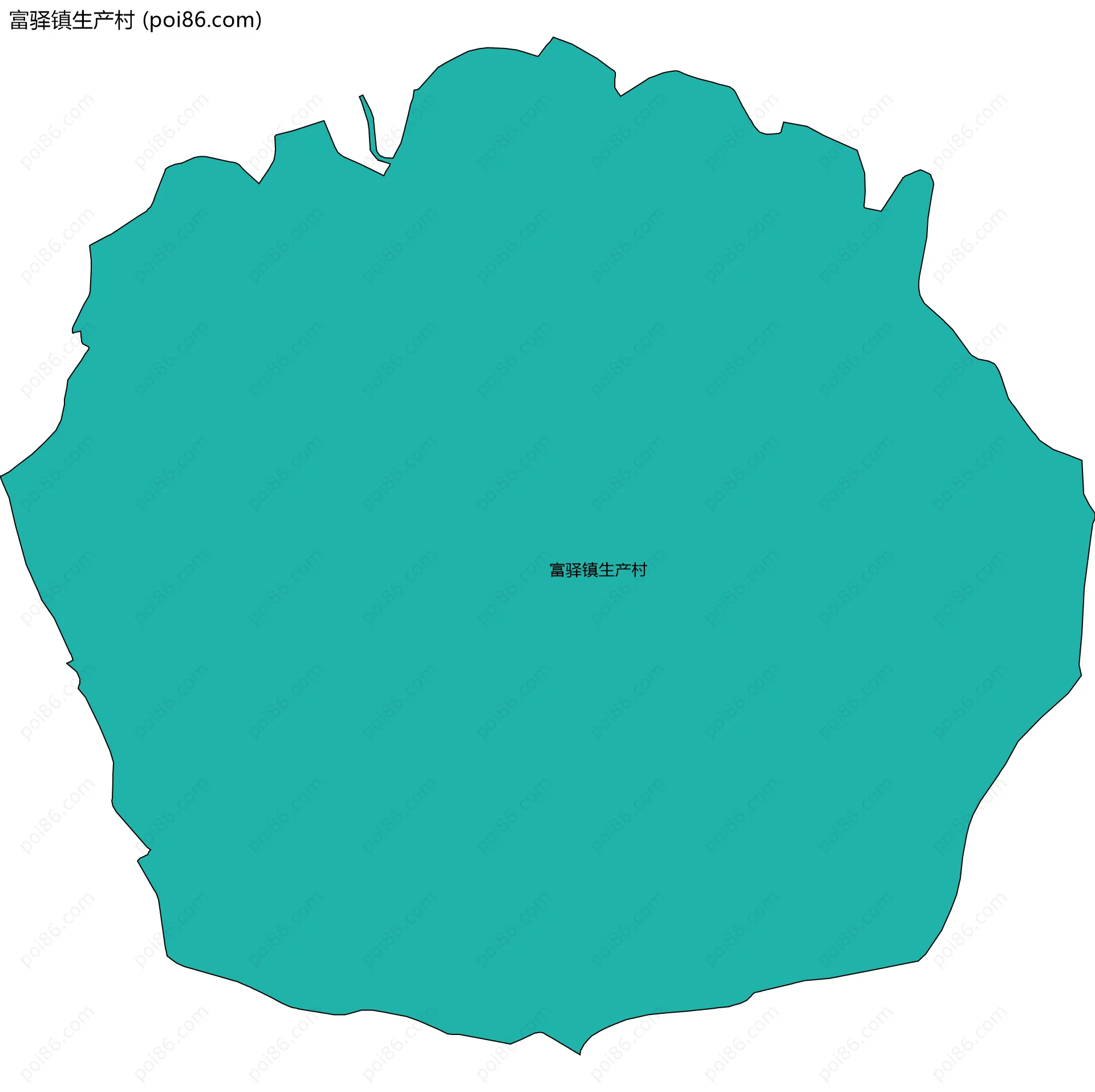 富驿镇生产村边界地图