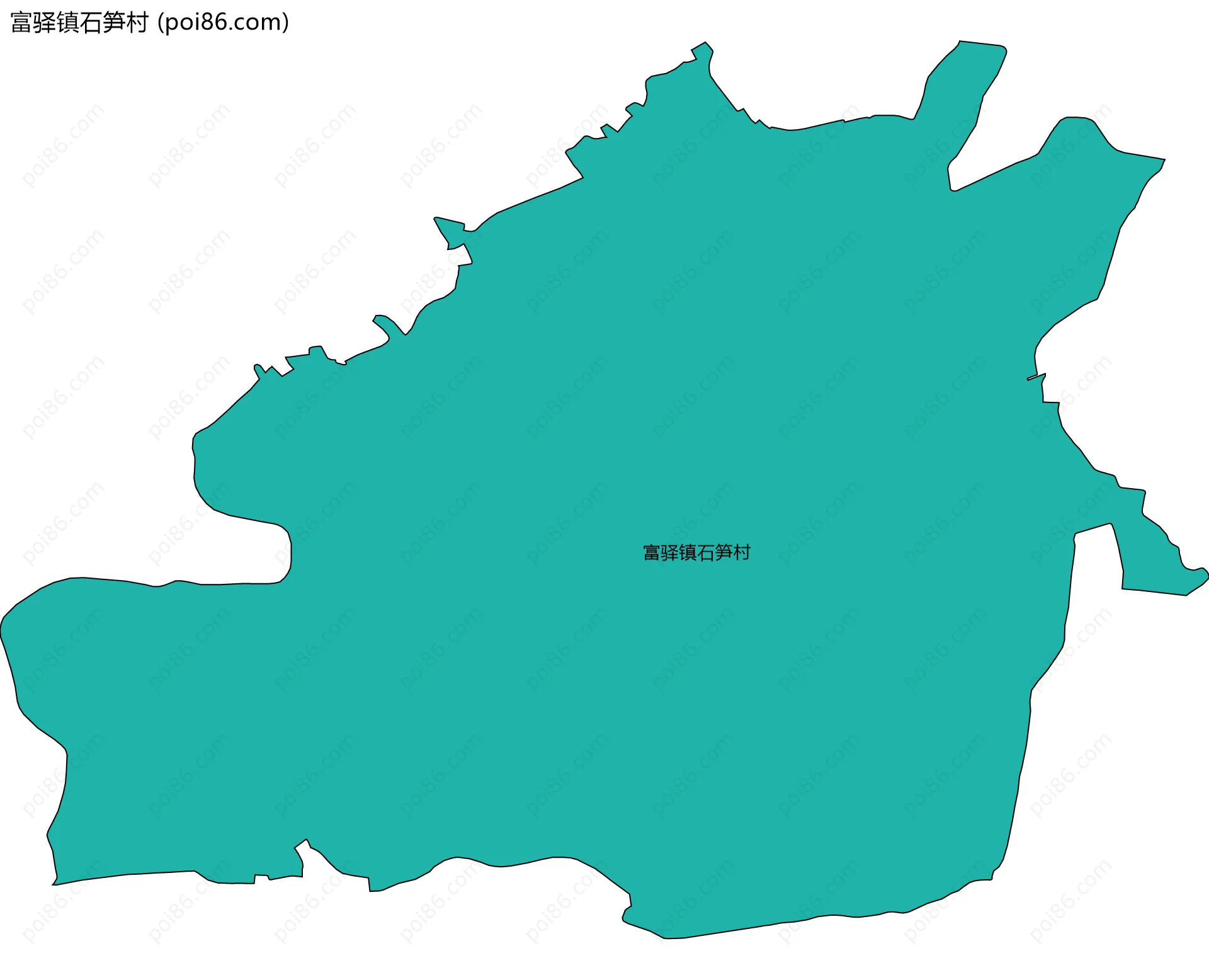富驿镇石笋村边界地图