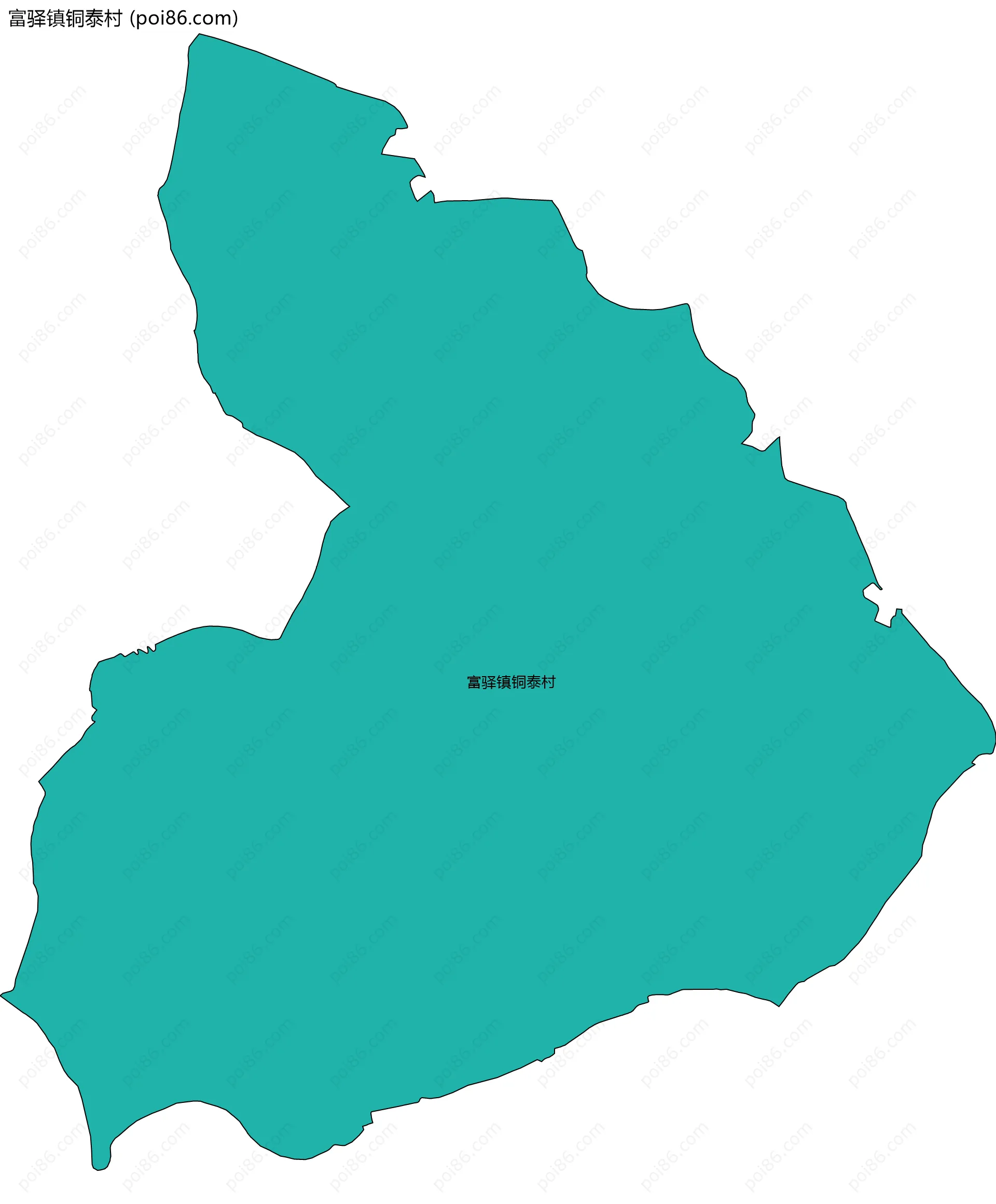 富驿镇铜泰村边界地图