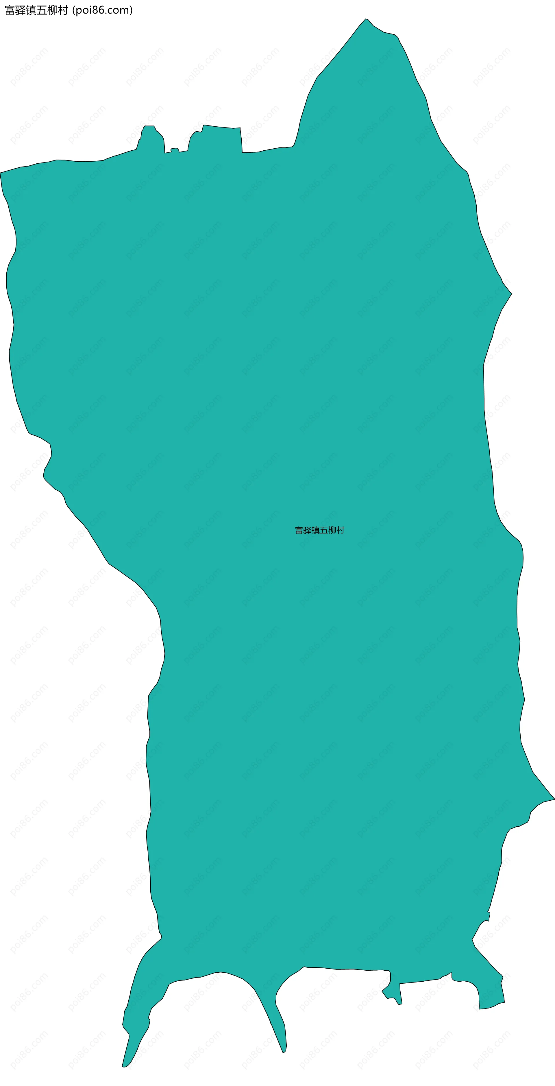 富驿镇五柳村边界地图