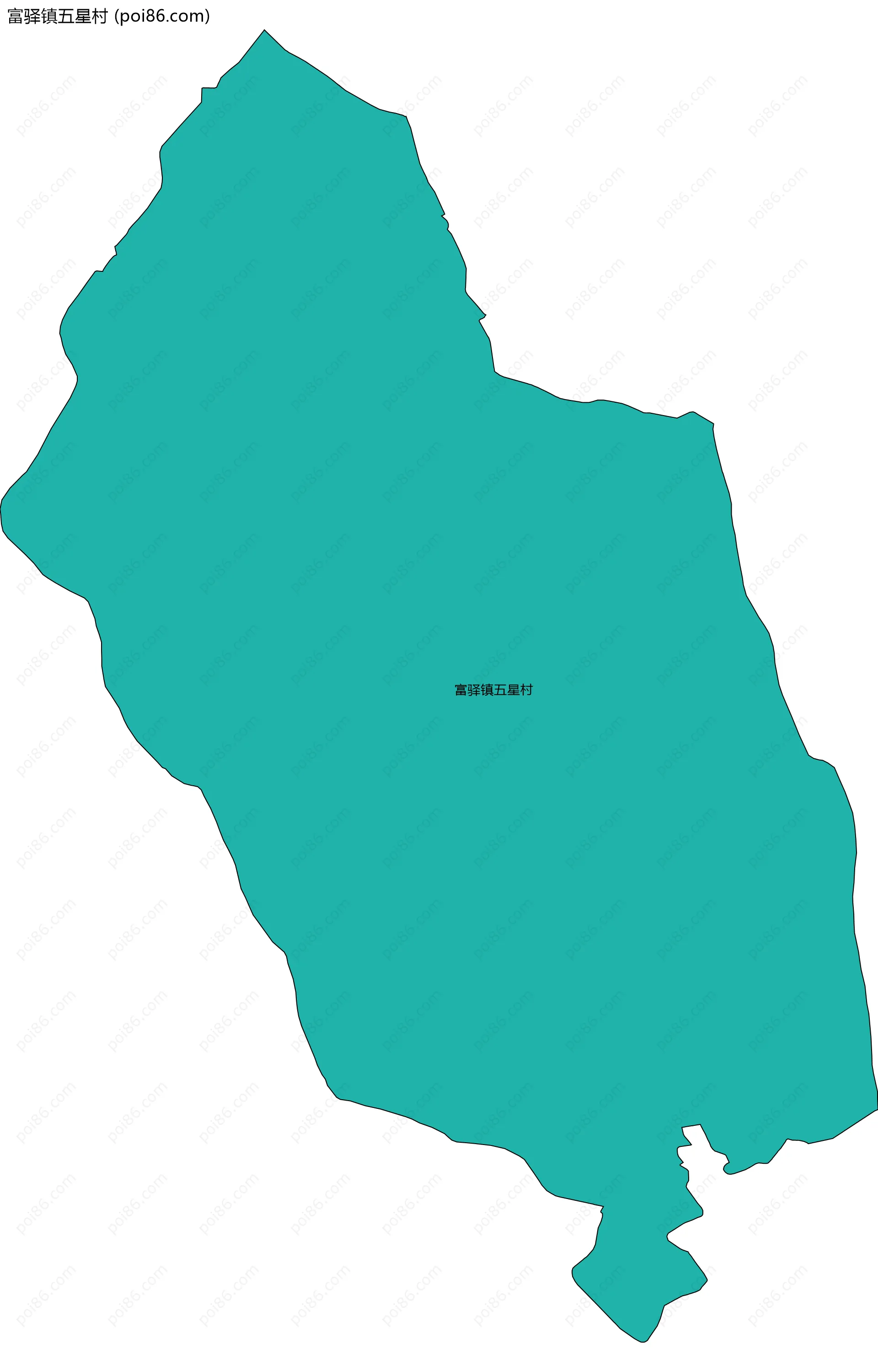 富驿镇五星村边界地图