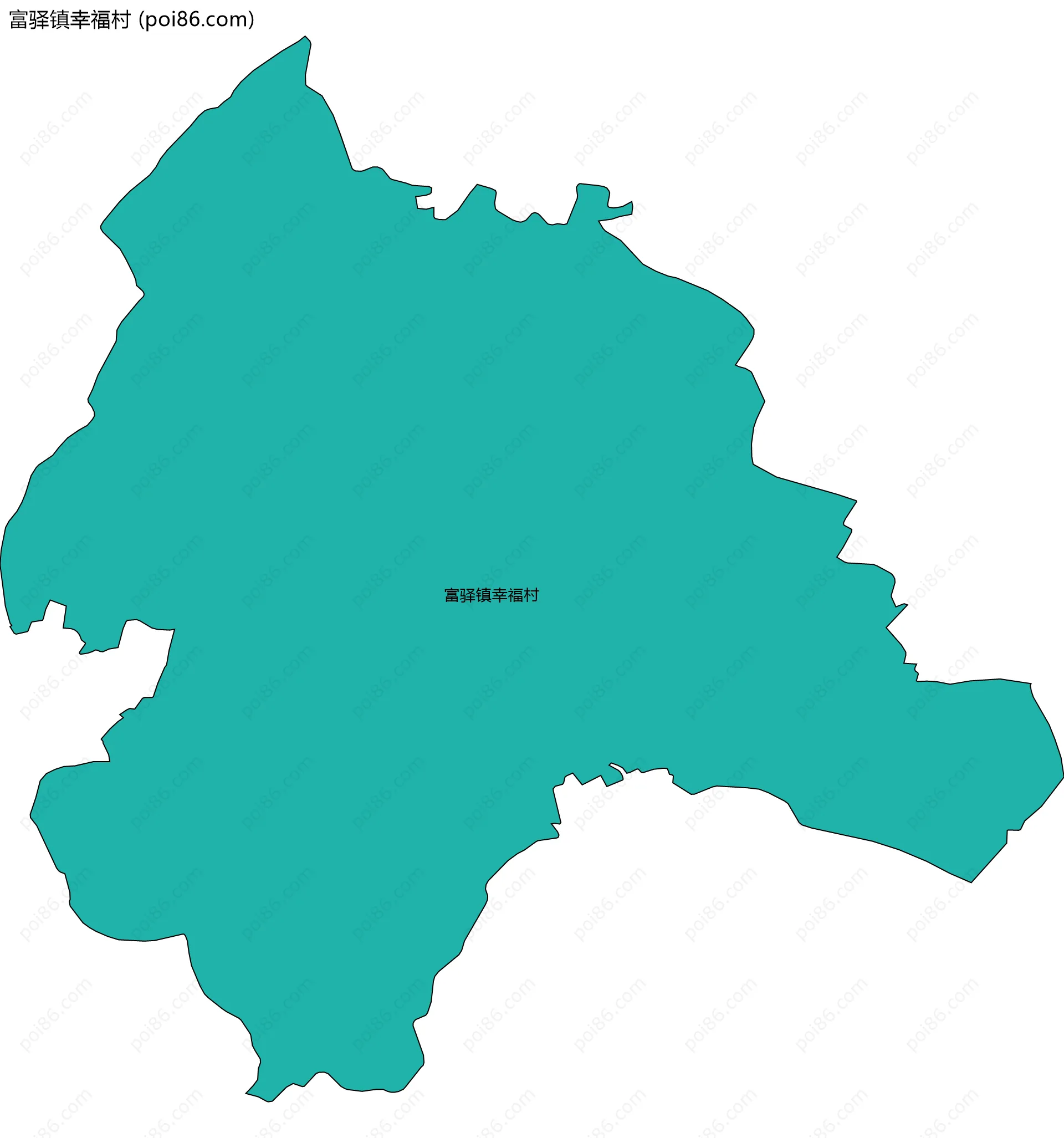富驿镇幸福村边界地图