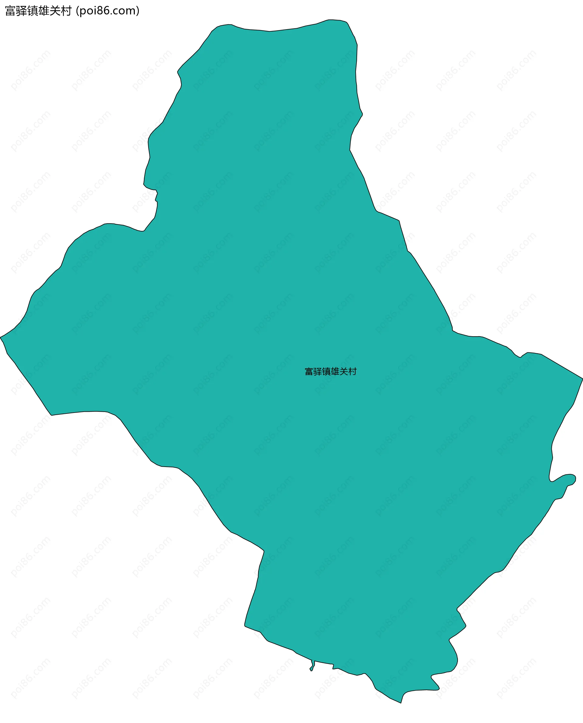 富驿镇雄关村边界地图