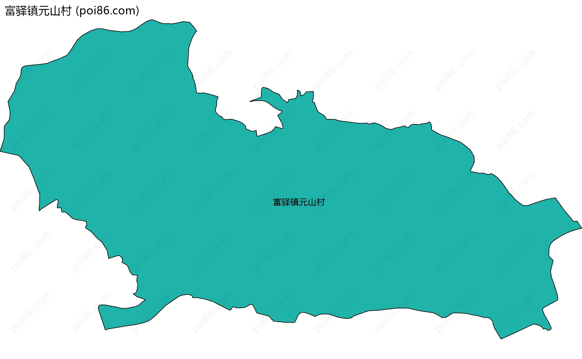 富驿镇元山村边界地图