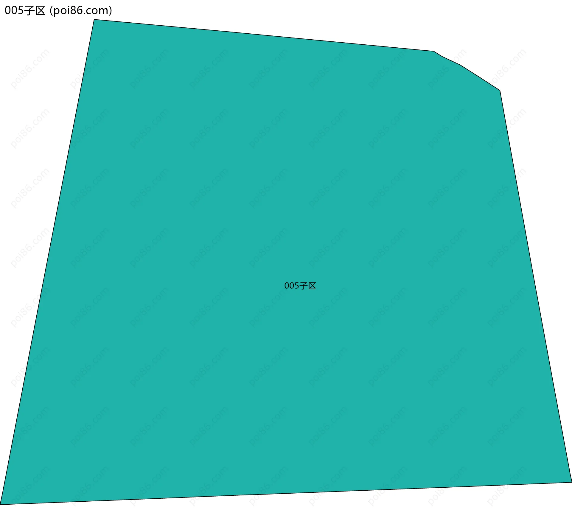 005子区边界地图