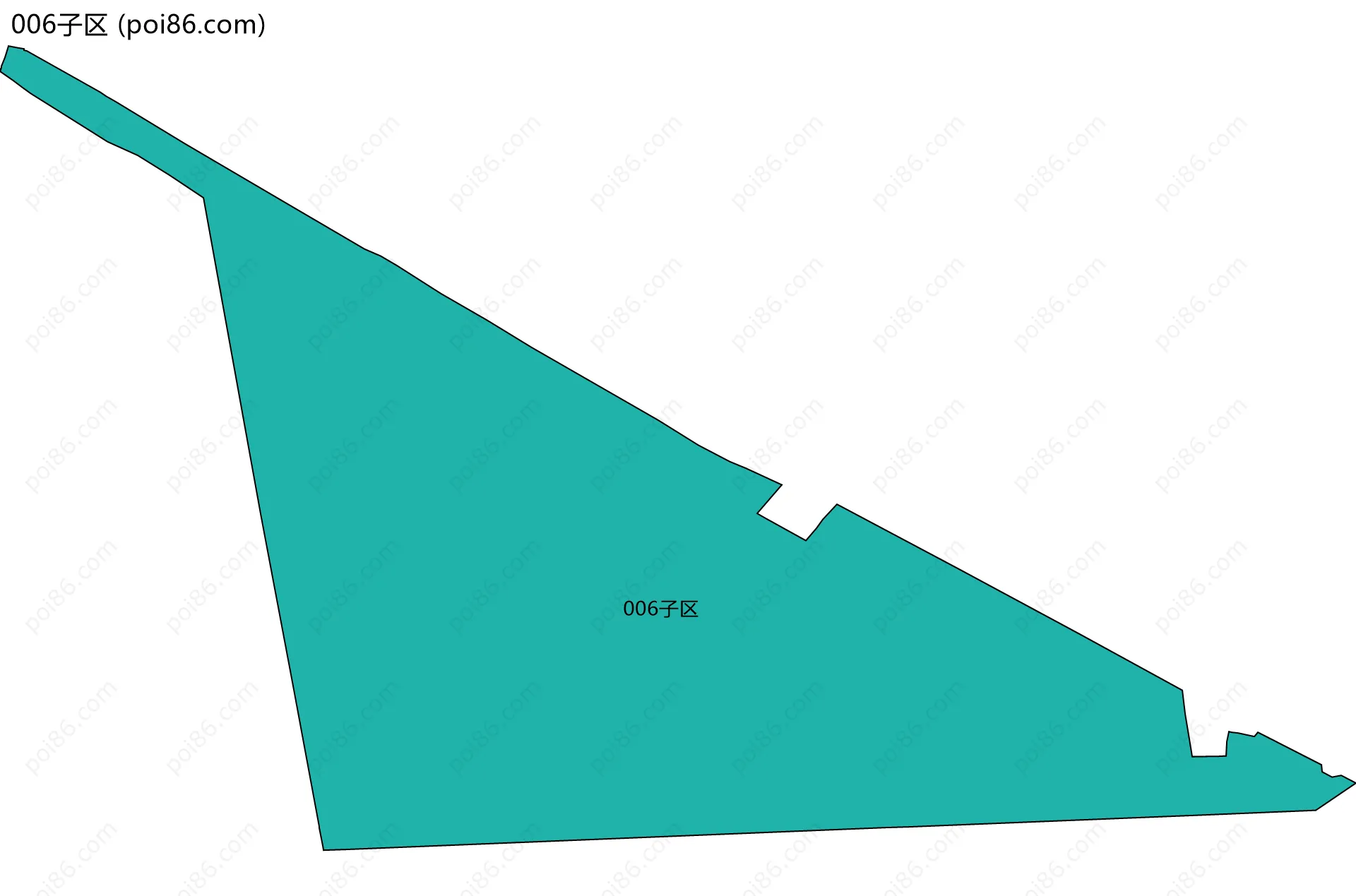 006子区边界地图
