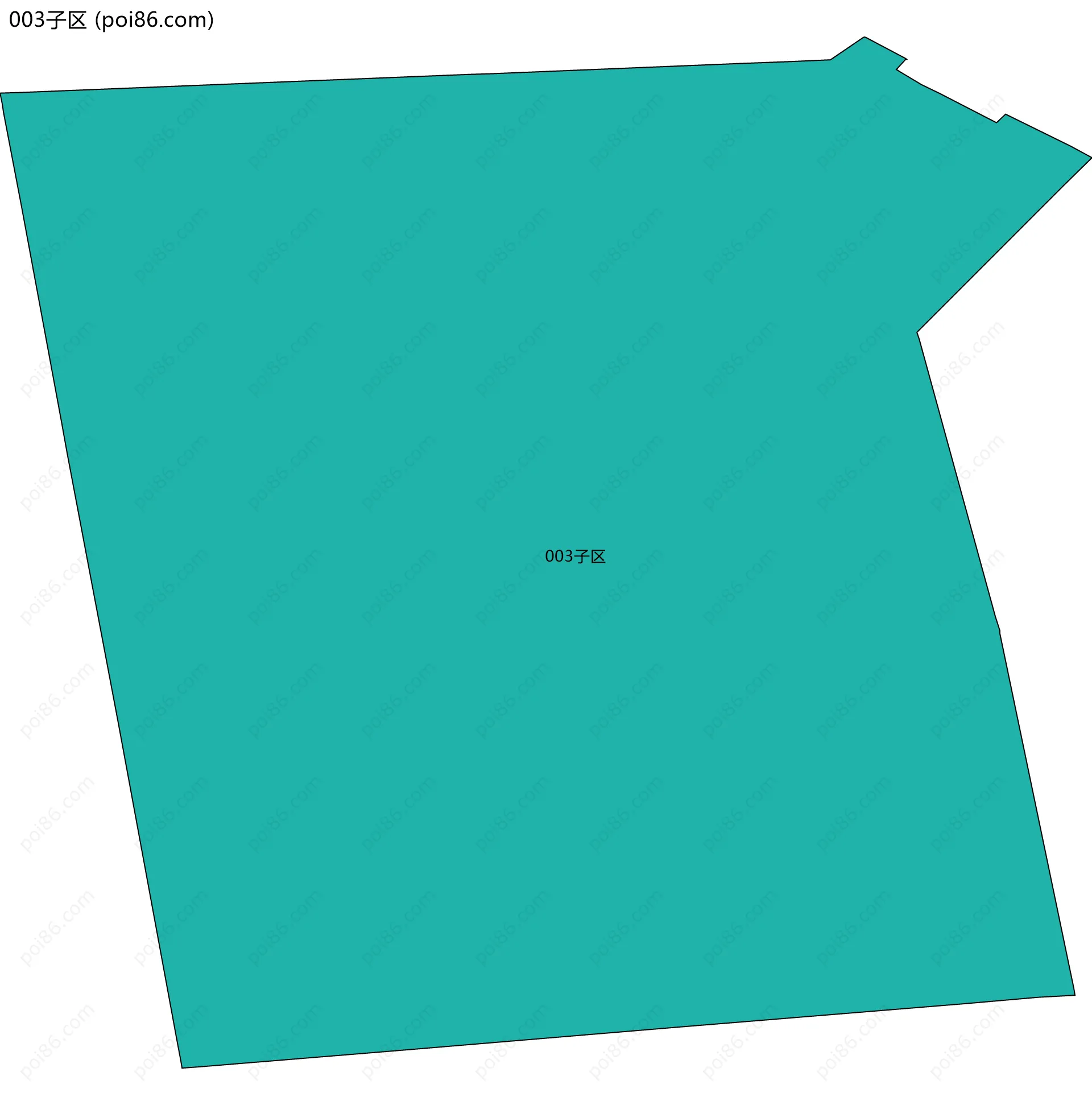 003子区边界地图