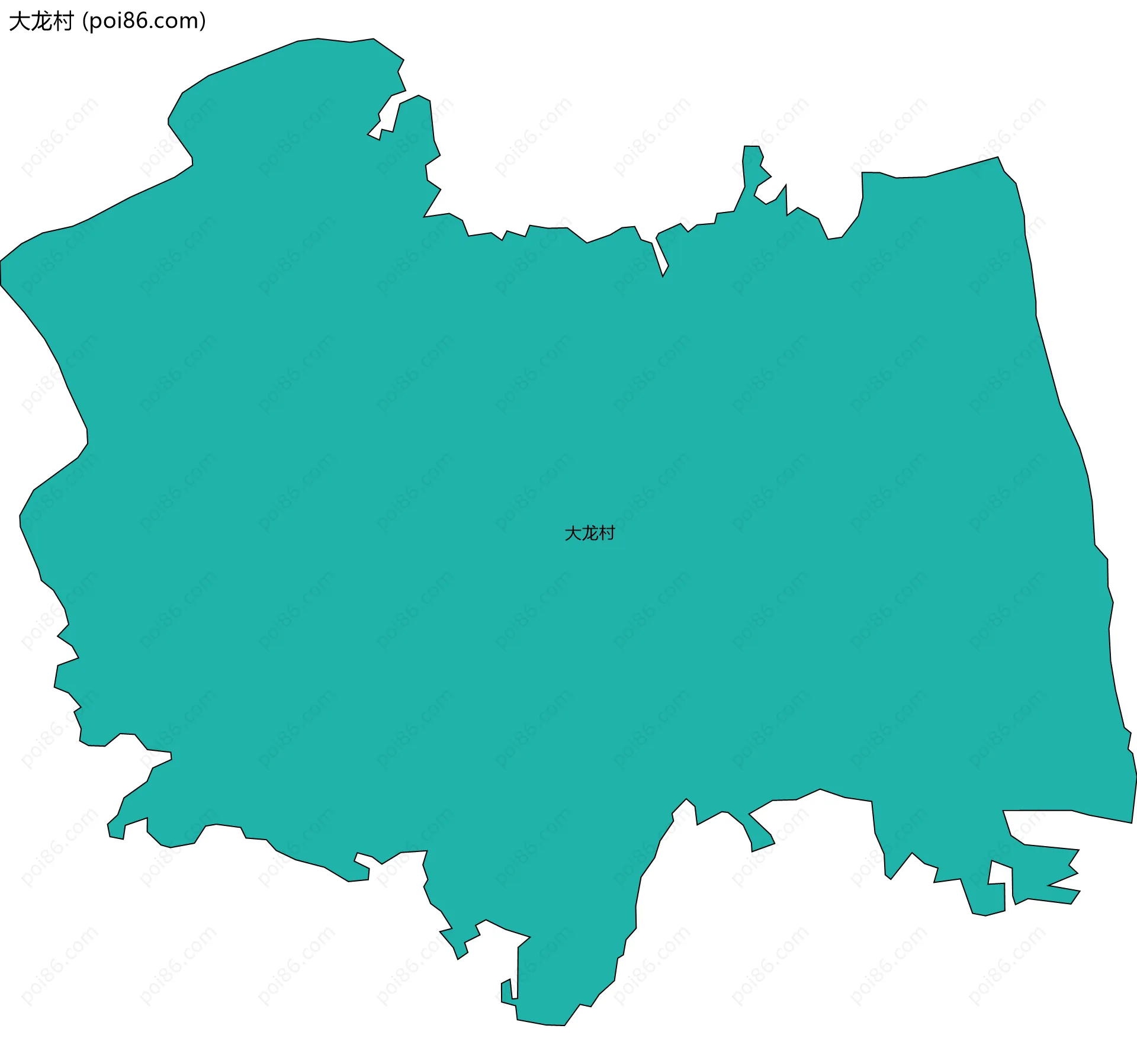 大龙村边界地图